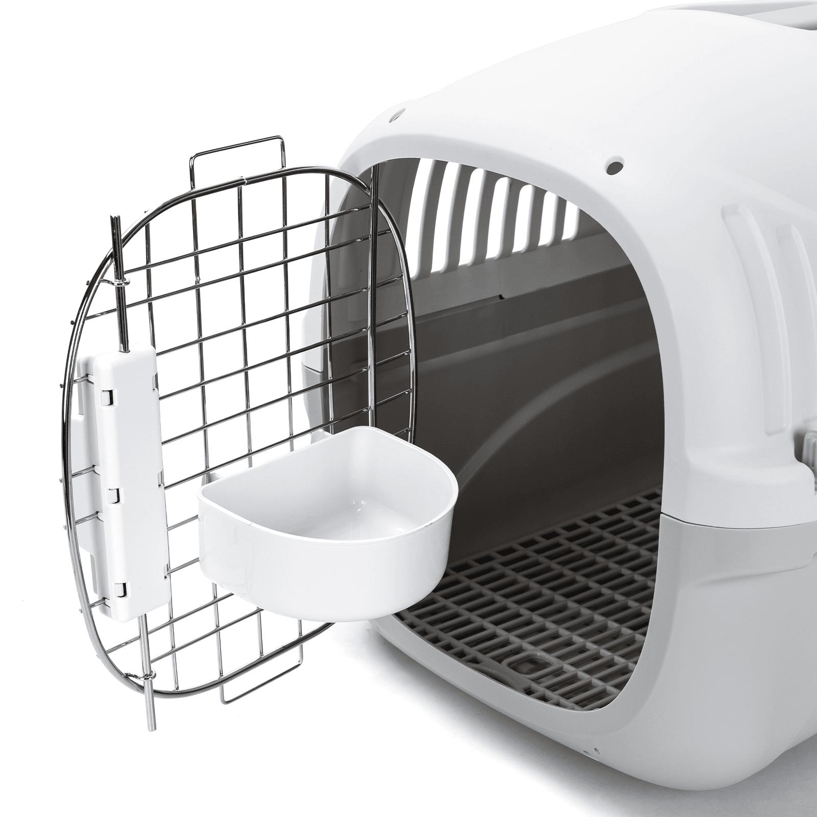 Airline pet carrier with a removable urine-proof partition