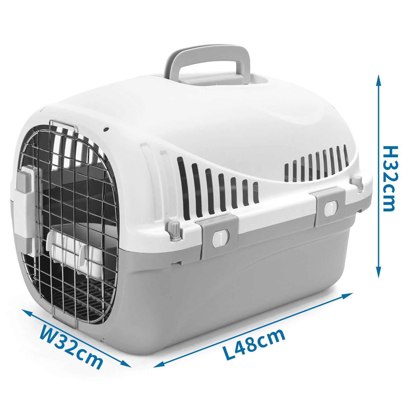 Airline pet carrier with a removable urine-proof partition