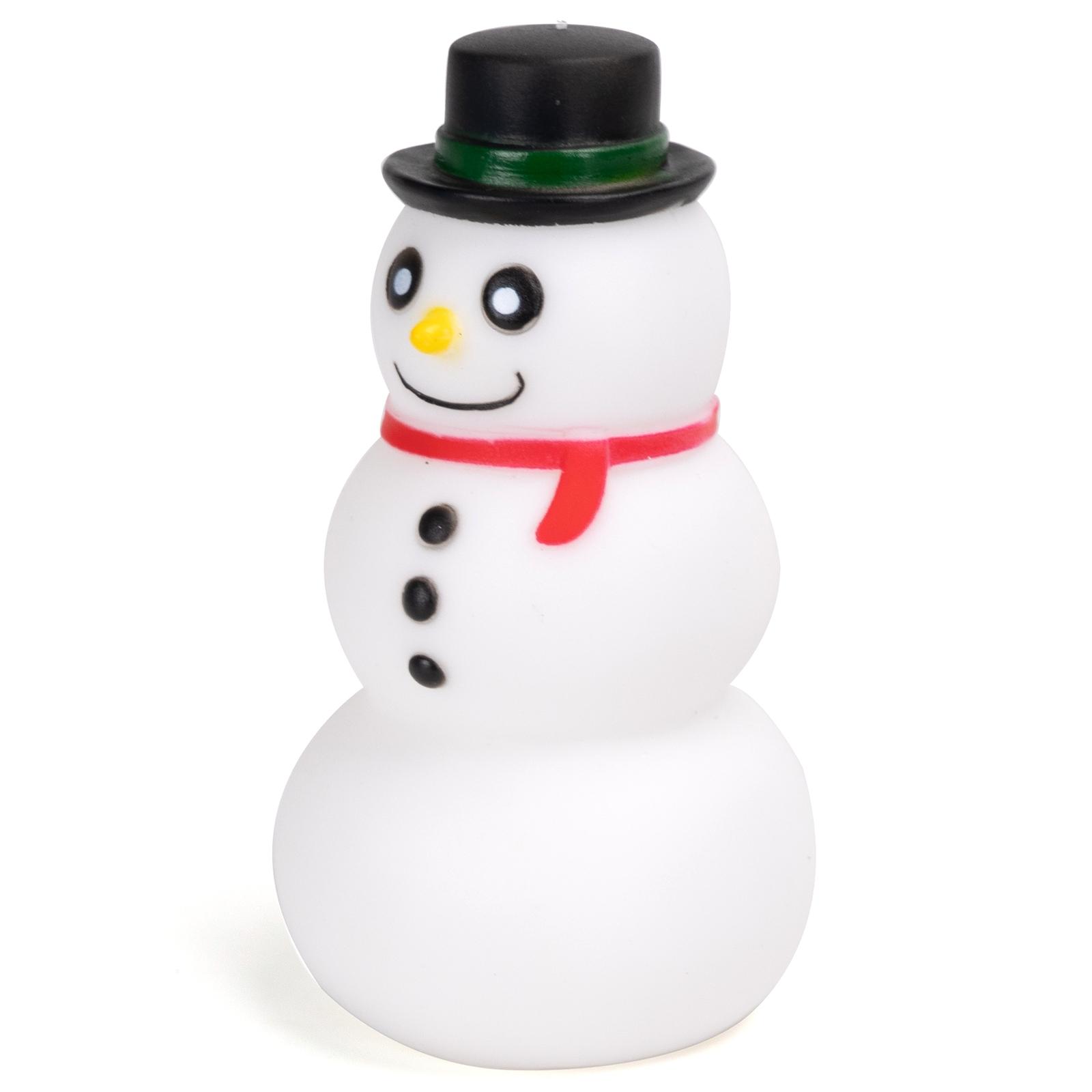 VINYL TOY CHRISTMAS SNOWMAN L10.2*W5.5CM WHITE