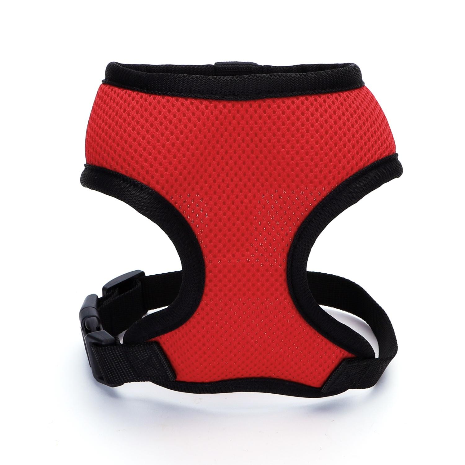 SOLID AIRMESH VEST HARNESS S（NECK: 25CM CHEST:30-45CM） RED/BLUE/BLACK/GREY