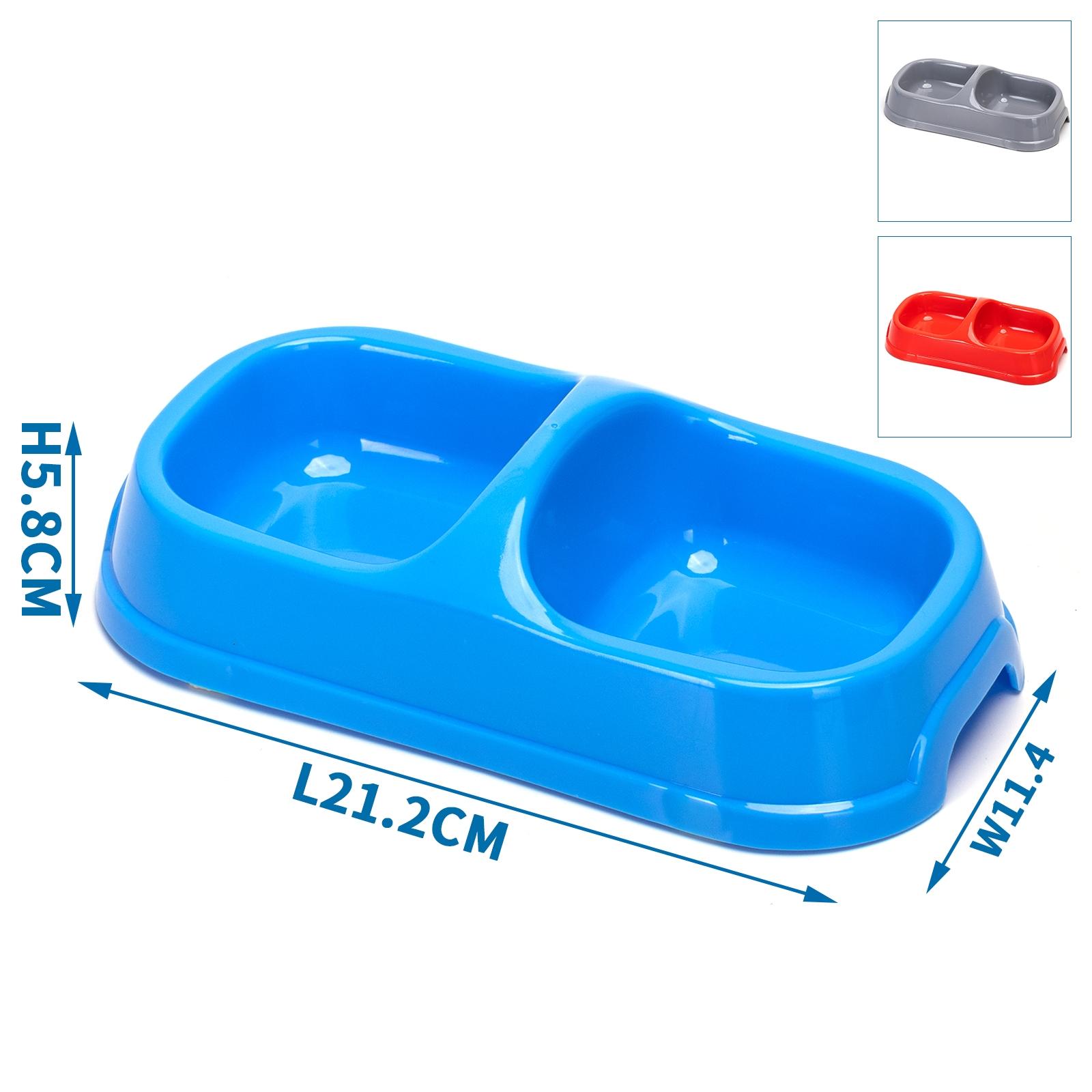 Pet feeding double bowl