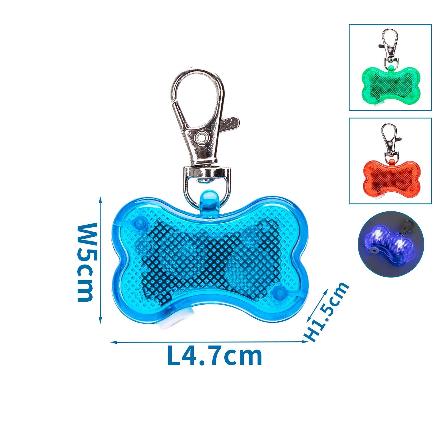 Zawieszka LED do obroży w kształcie kości