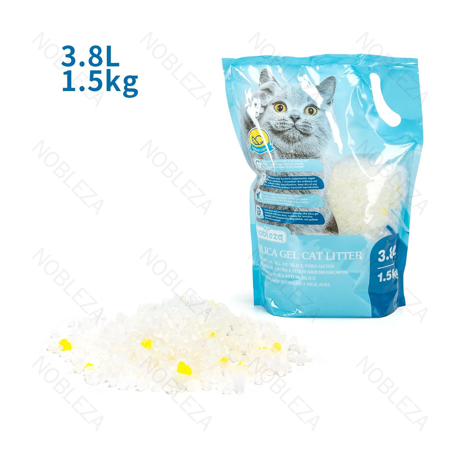 Żwirek silikonowy o zapachu cytrynowym dla kota 1.5KG