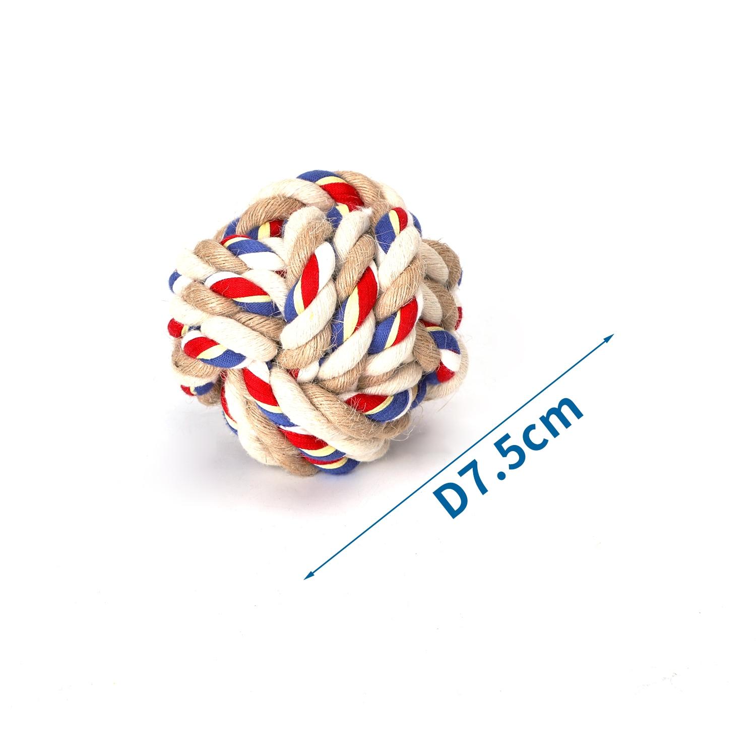 Cotton rope dog toy ball