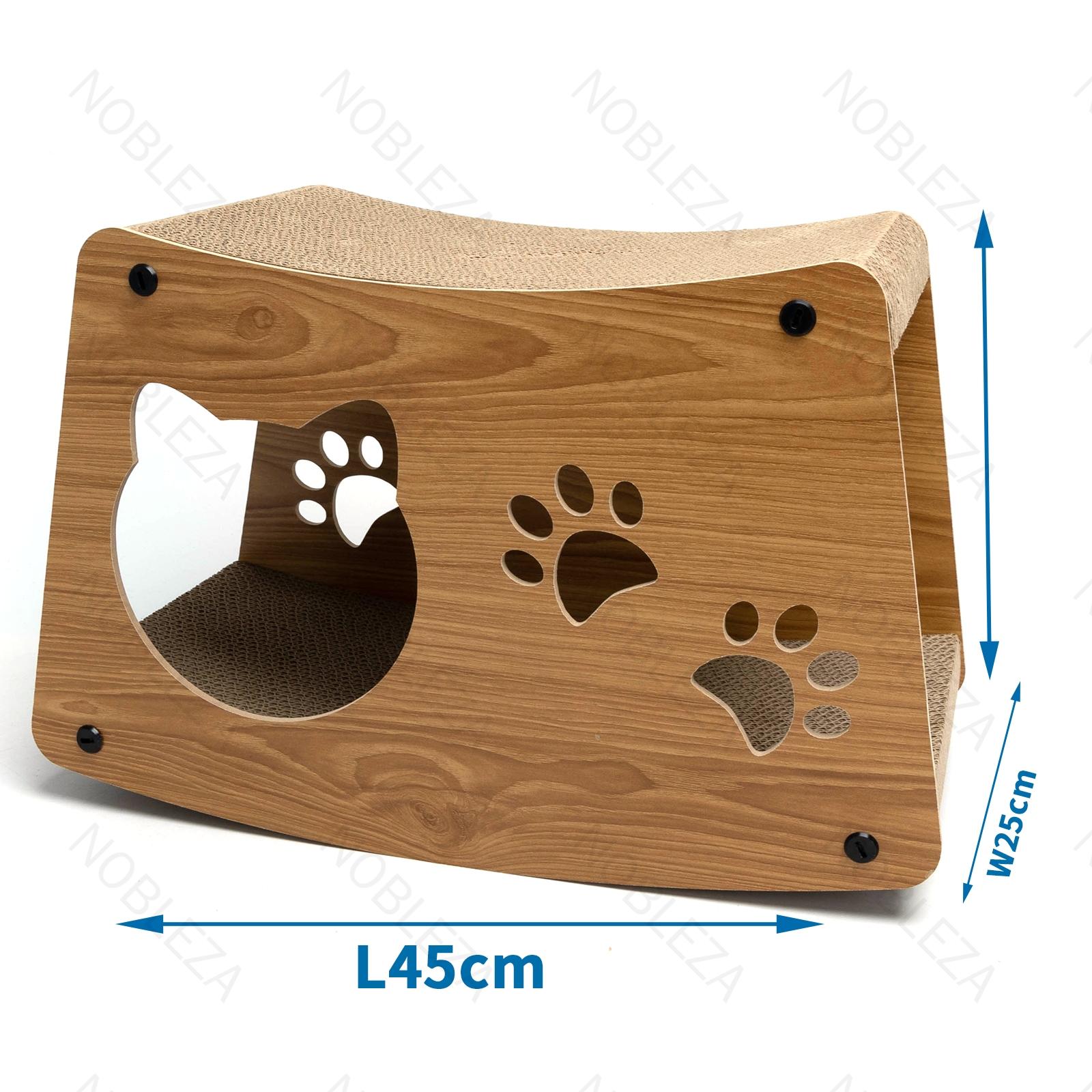 CAT SCRATCH TOY WITH CATNIP L45*W25*H29.5CM BROWN