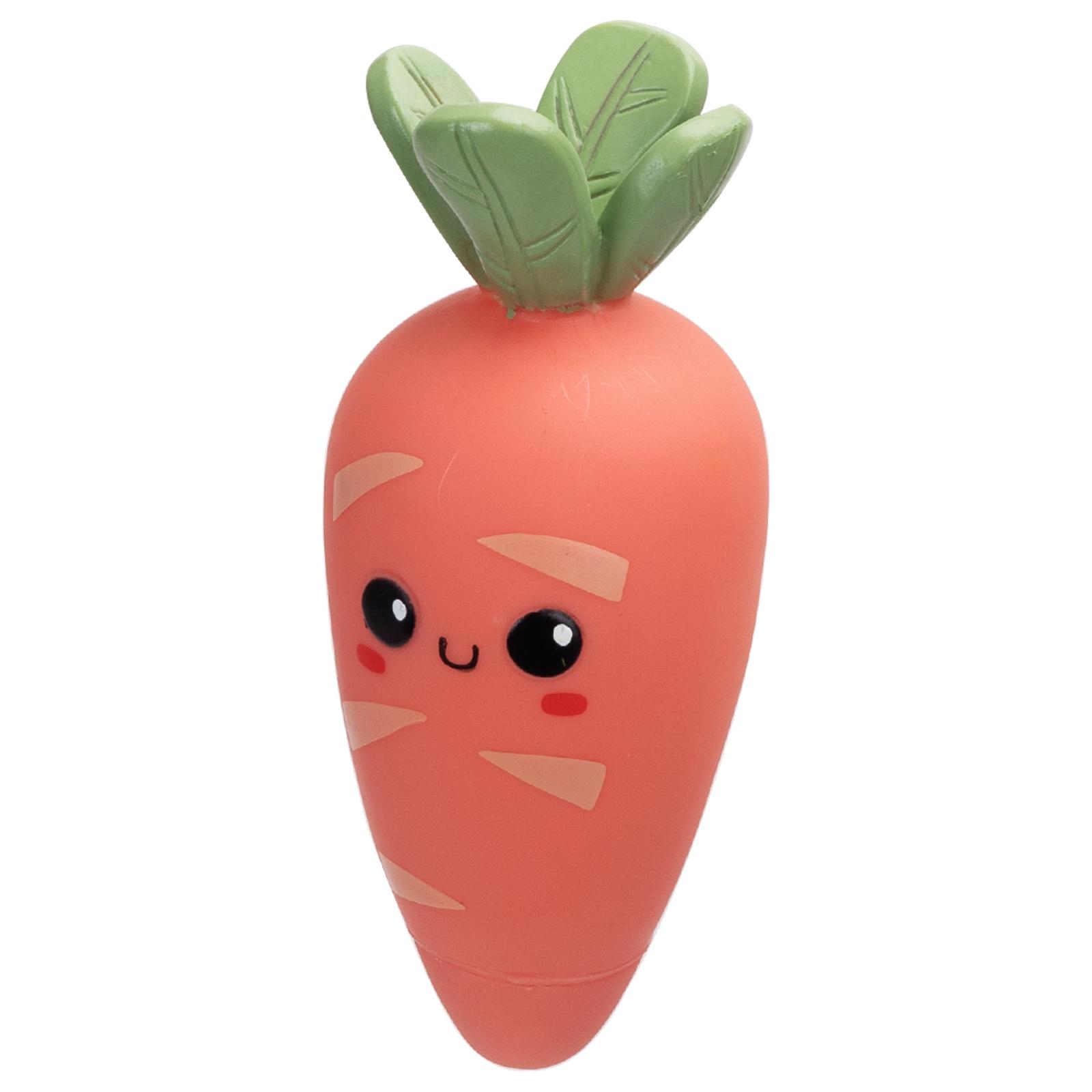 VINYL TOY CARTOON CARROT L14.2*W6CM DARK PINK