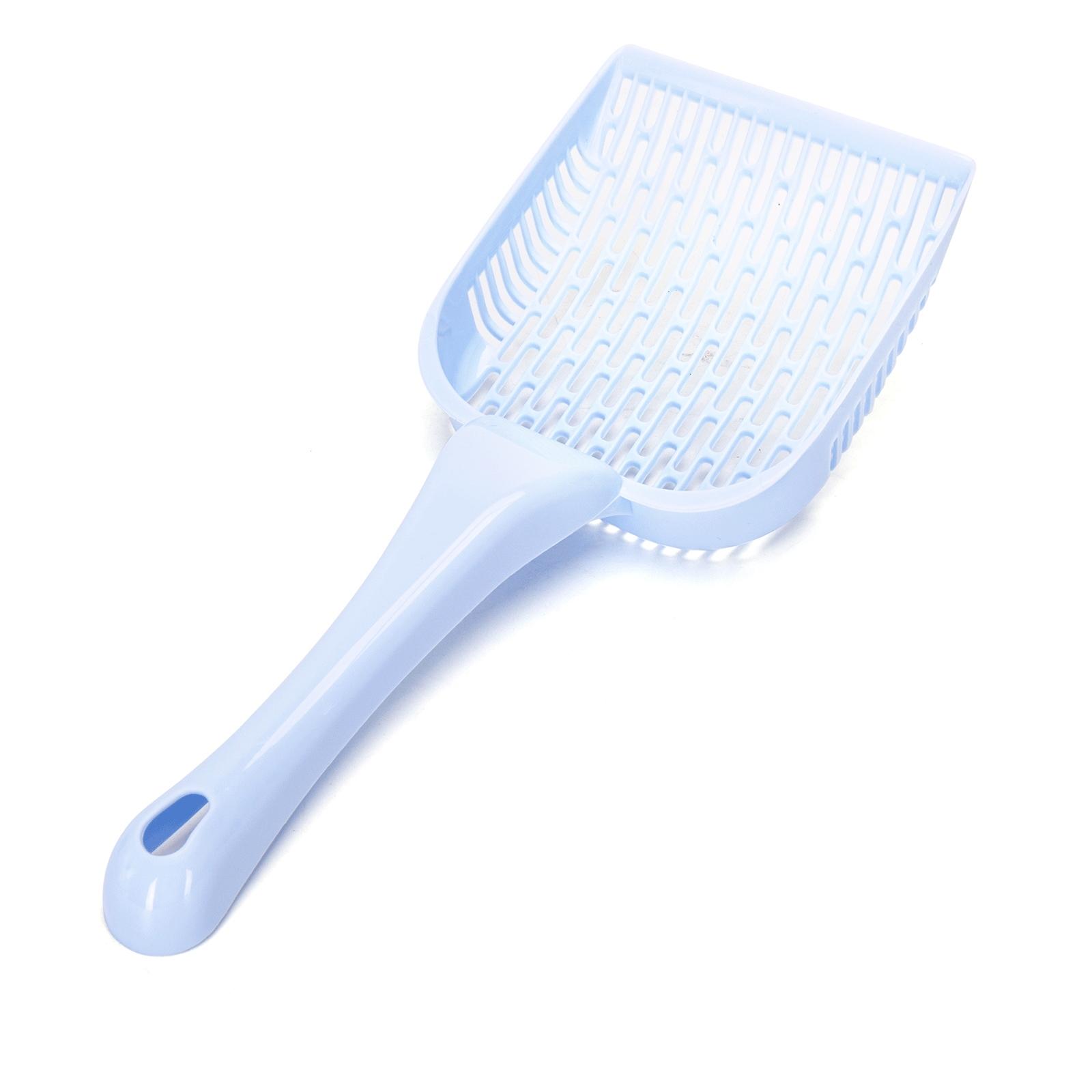 Cat litter pan with litter scoop