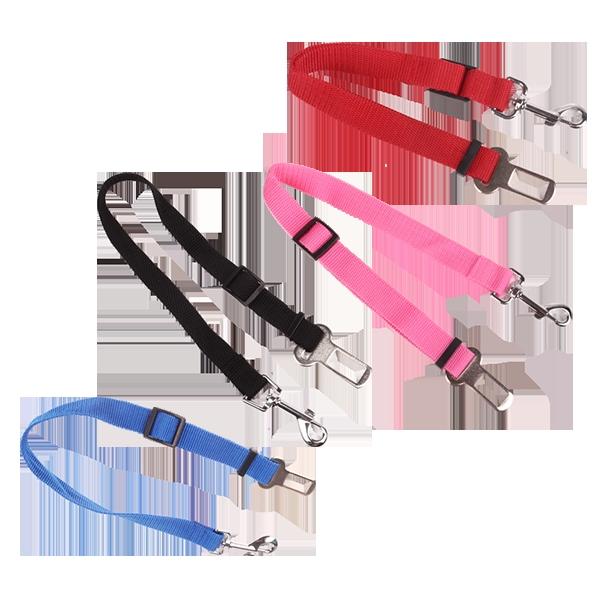 SIMPLE DOG SAFETY BELT W2.5*L45-60CM RED/PINK/BLACK/BLUE