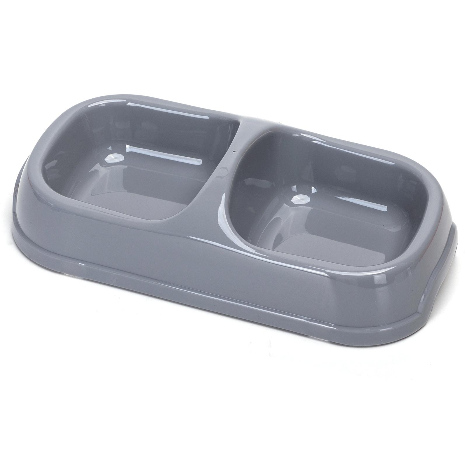 Pet feeding double bowl