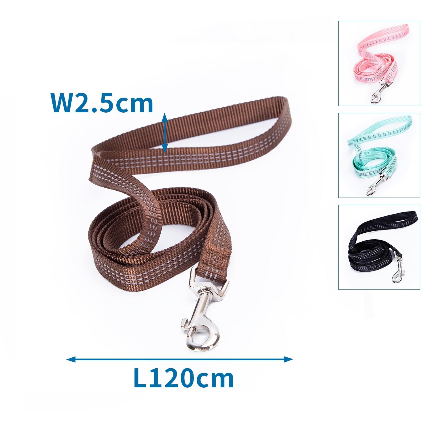 Imitation nylon reflective dog leash