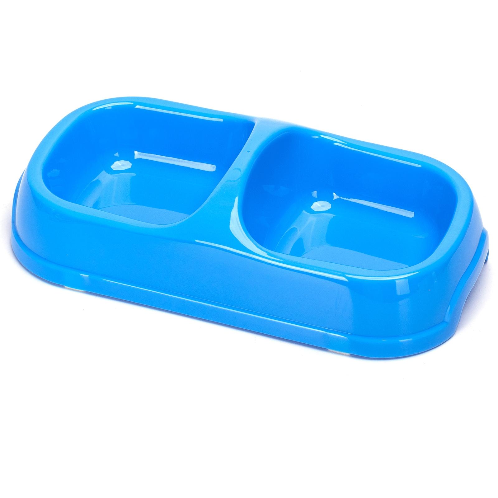 Pet feeding double bowl