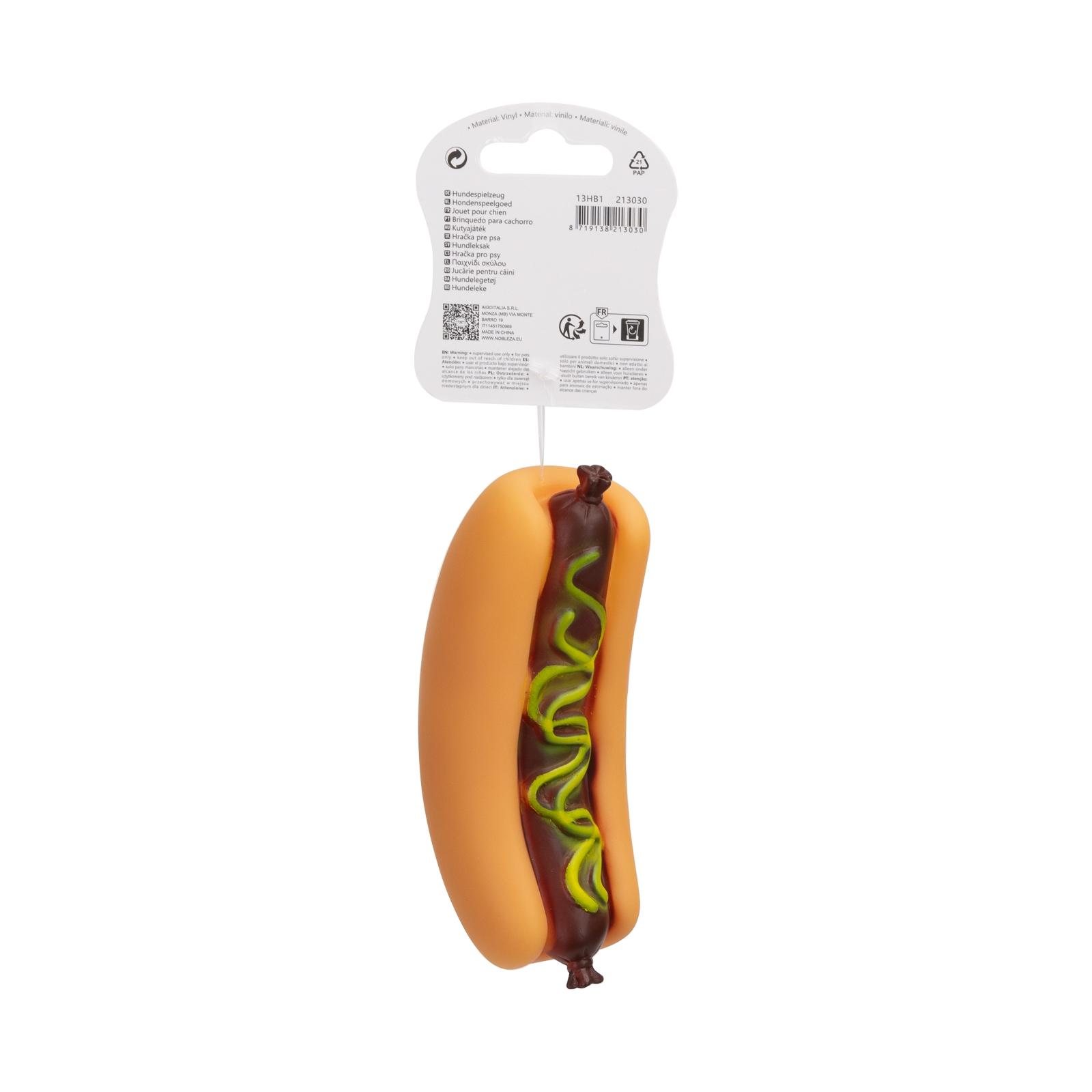 VINYL TOY CARTOON HOT DOG L14.5*W4.5CM BROWN