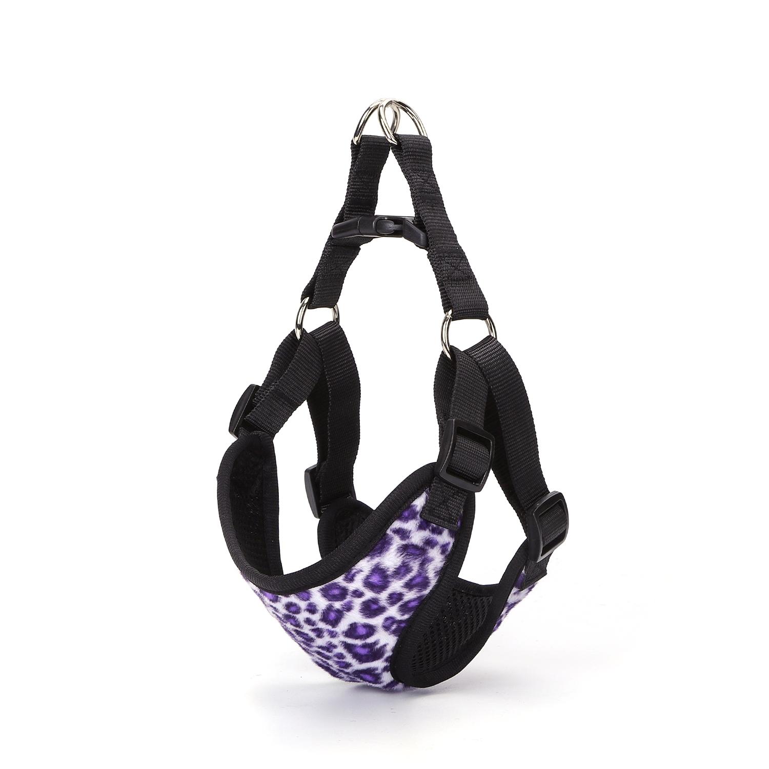 PU AIRMESH STEP IN HARNESS L（NECK: 60-74CM CHEST:63-85CM） BLUE/PURPLE/BROWN/PINK