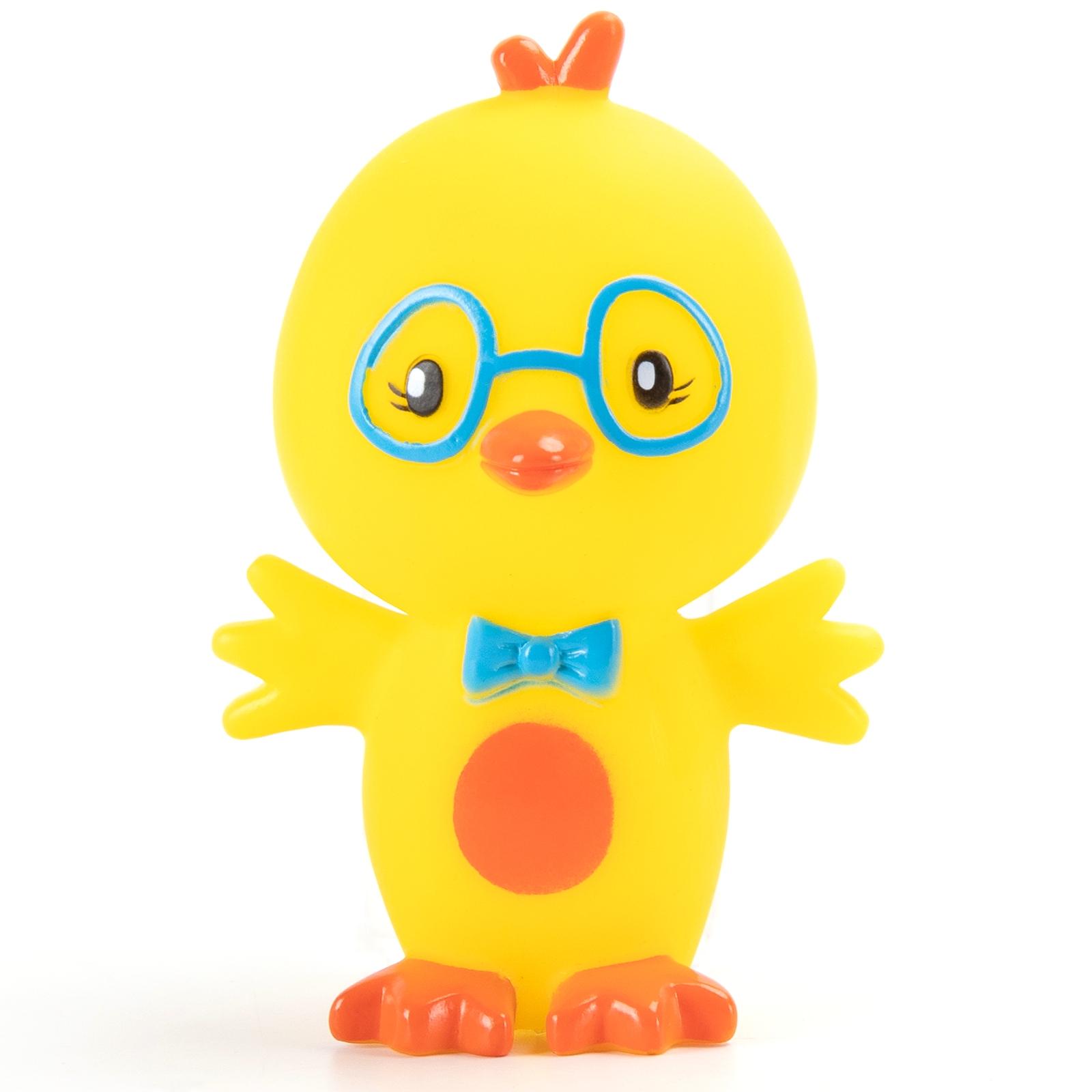 VINYL TOY CARTOON GLASSES CHICKEN/CARTOON FROG L15.3*W8.5CM/L16.2*W9.5CM YELLOW/GREEN