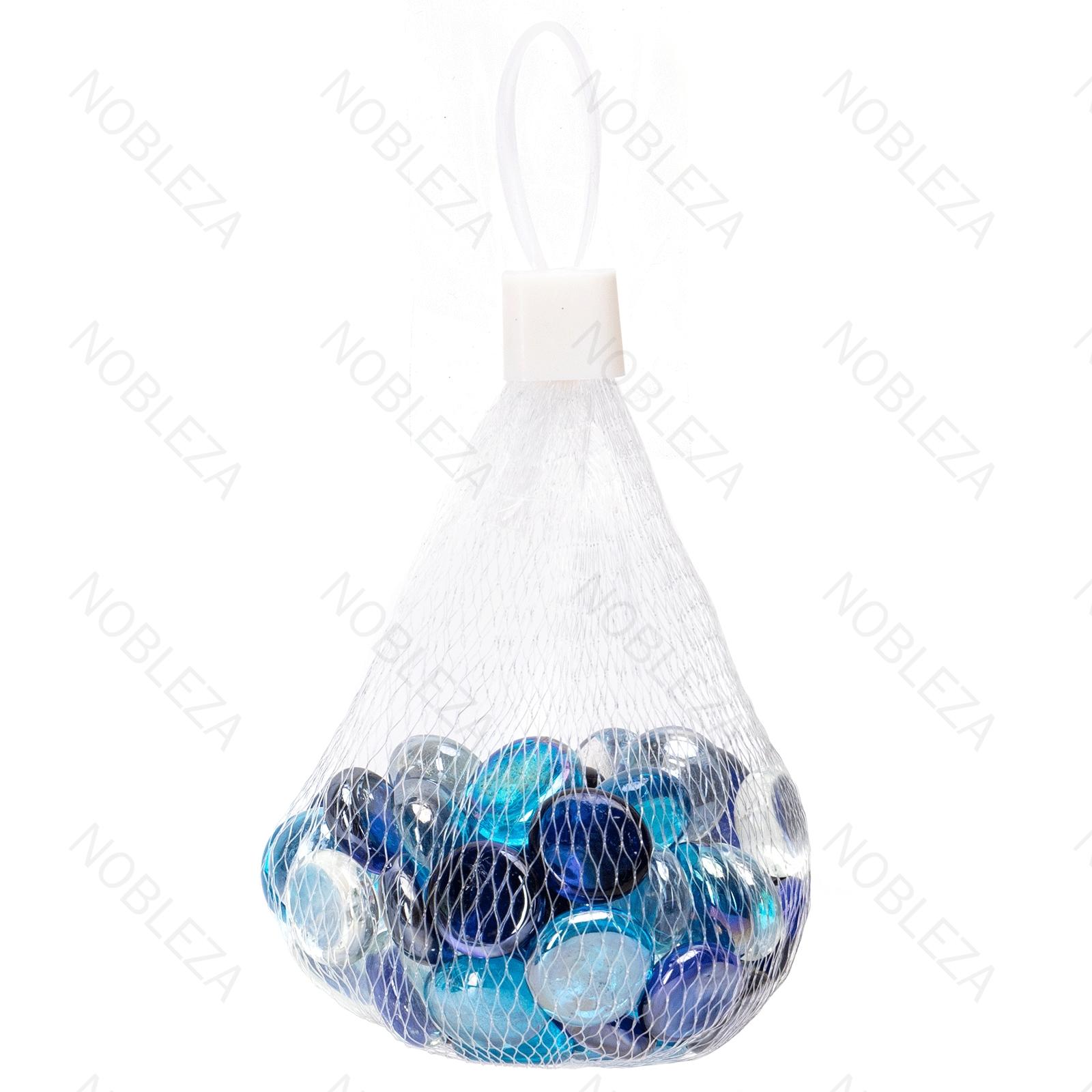 Flat Glass Bead
Dark Blue/Light Blue/White 1.7~2cm