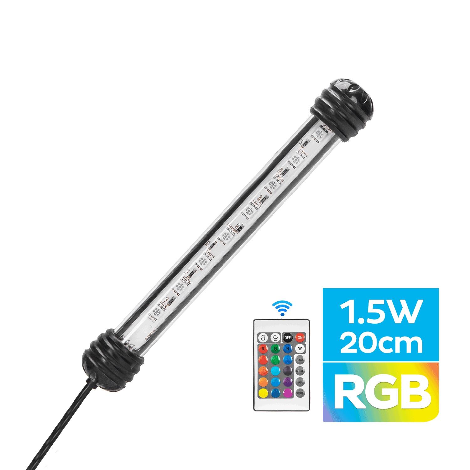 Regulowana lampa RGB do akwarium 1,5W