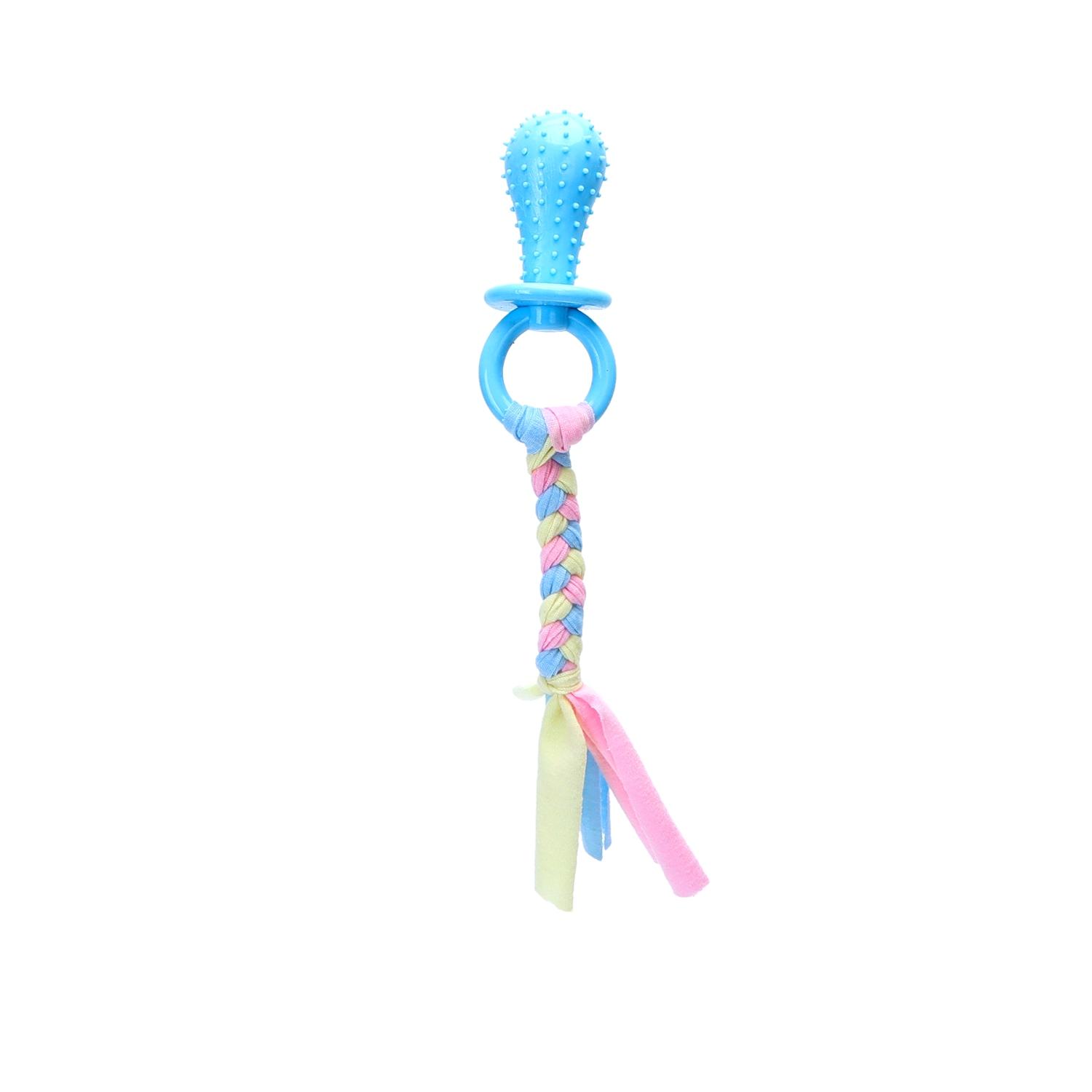 Cotton rope dog toys with TPR pacifier