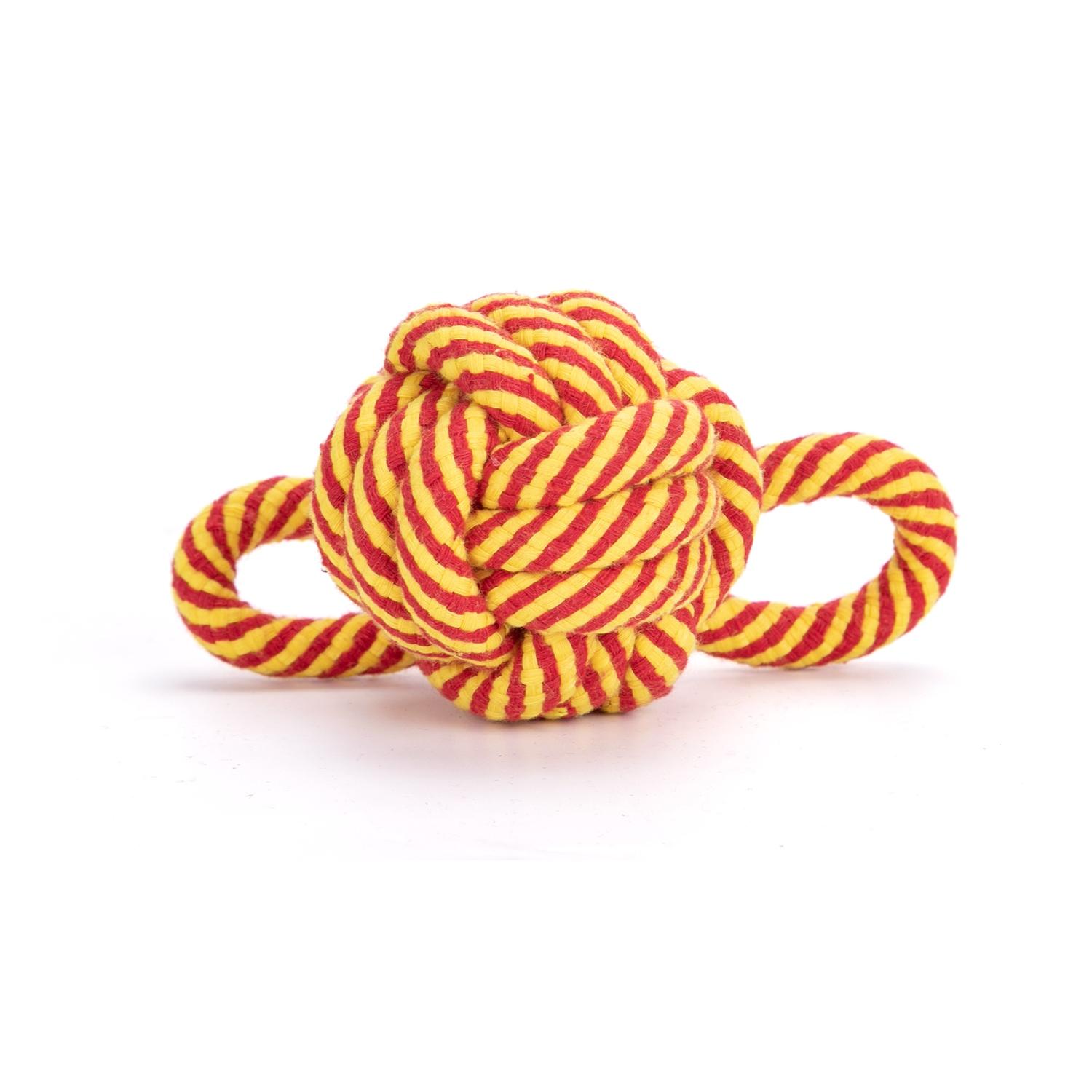 Cotton rope dog toy ball