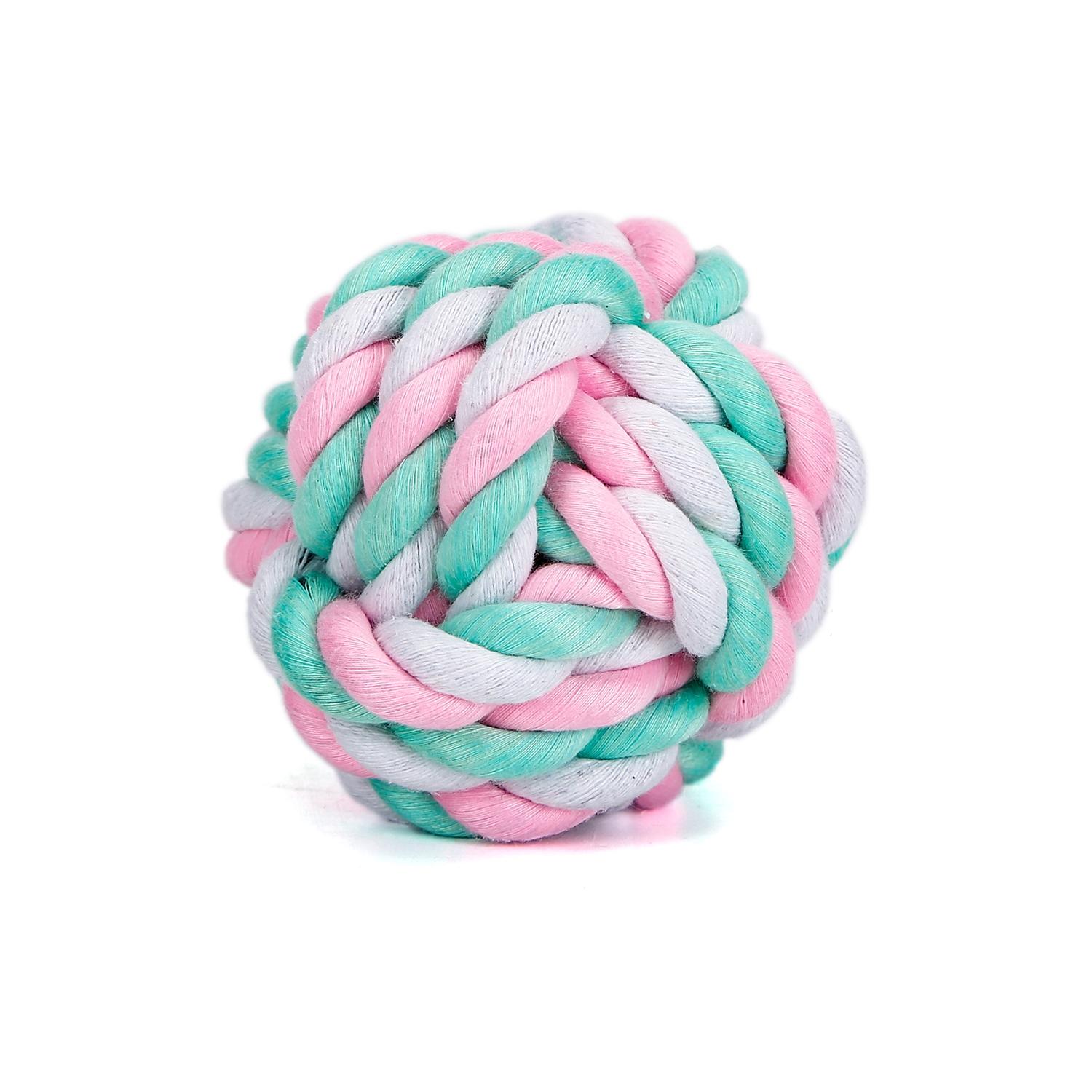 Cotton rope dog toy ball