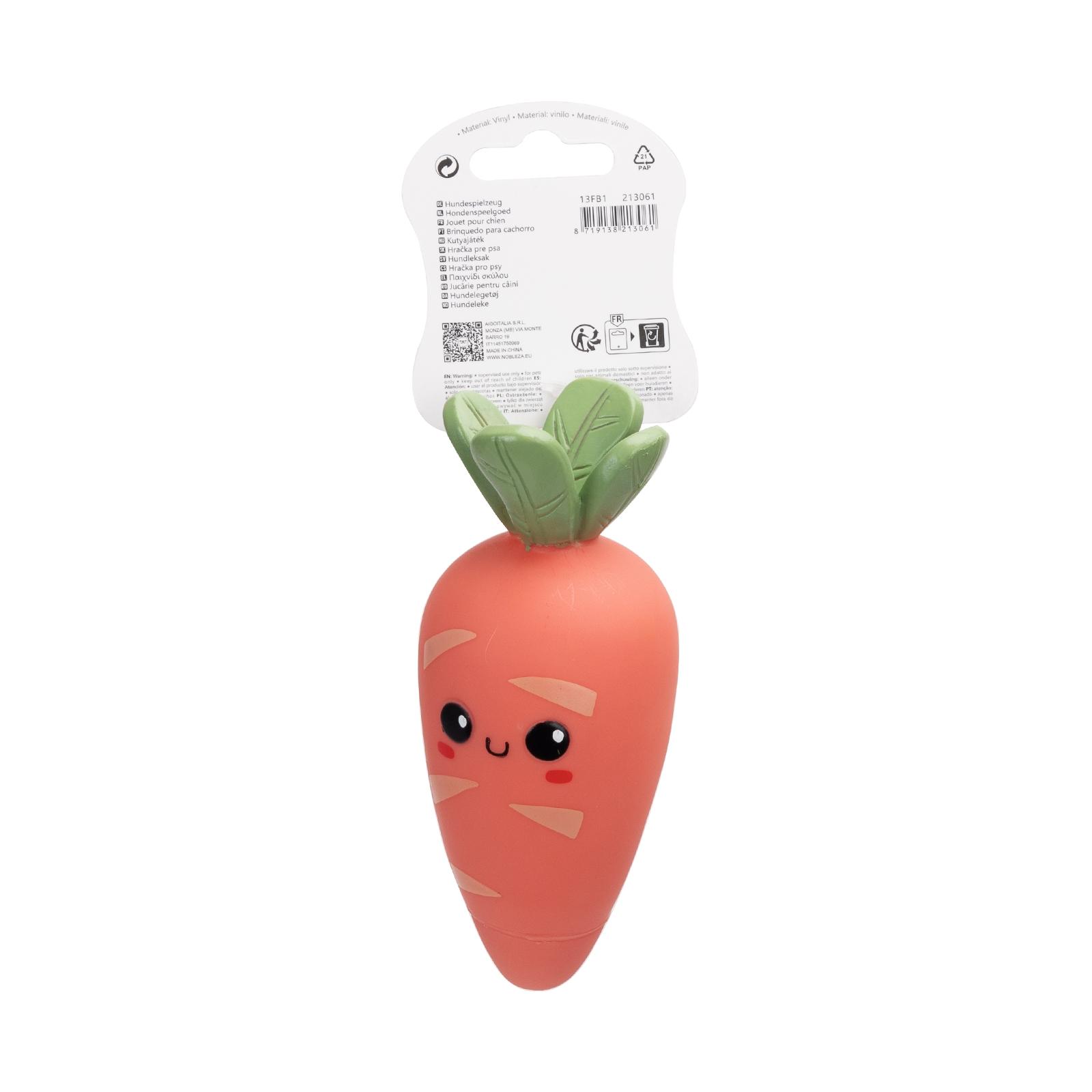 VINYL TOY CARTOON CARROT L14.2*W6CM DARK PINK