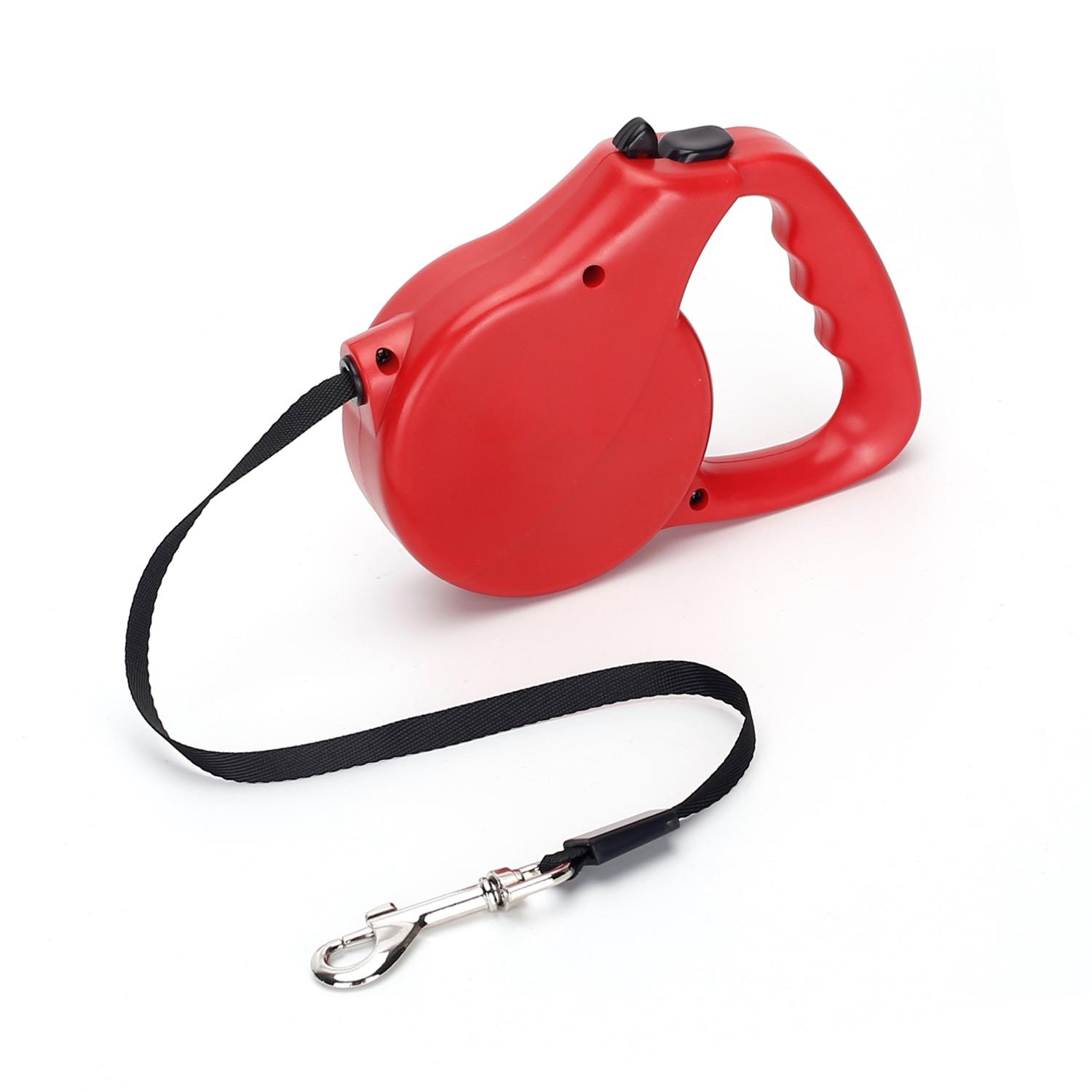 DOG RETRACTABLE LEASH L5M 25KG RED/BLUE/BLACK