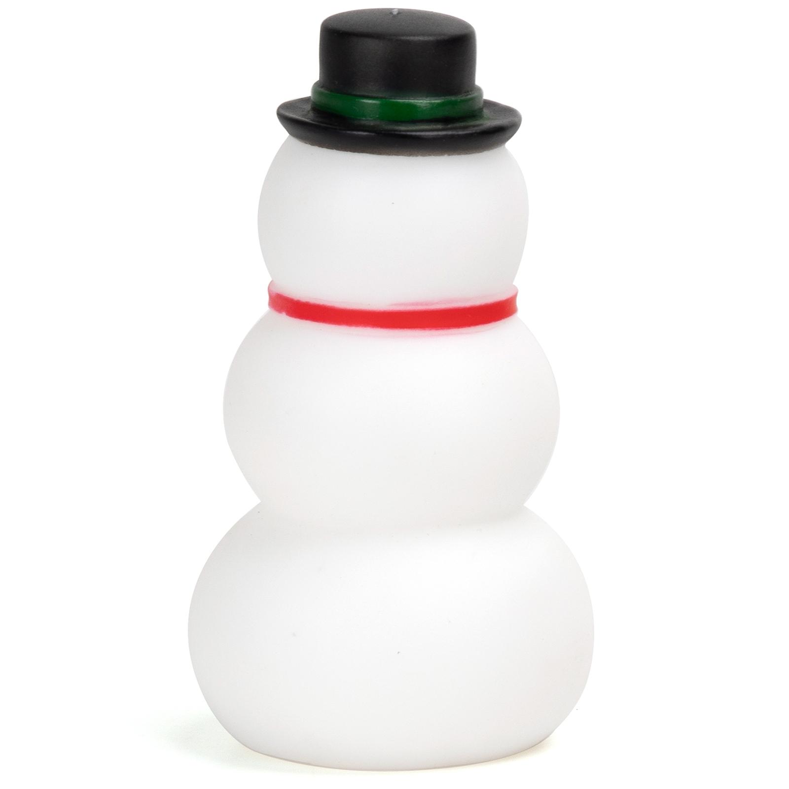 VINYL TOY CHRISTMAS SNOWMAN L10.2*W5.5CM WHITE