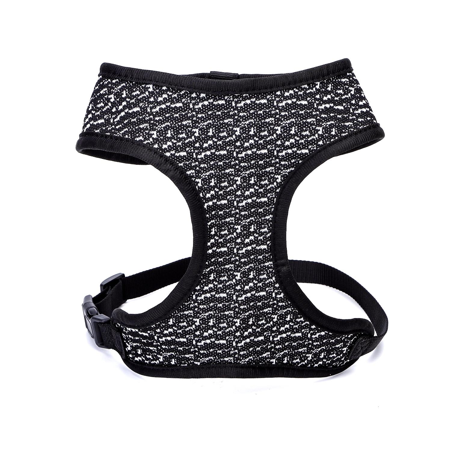 VEST HARNESS KNITTING S（NECK: 25CM CHEST:30-45CM） BLACK&RED/BLACK&BLUE/BLACK&WHITE/BLACK&GREY