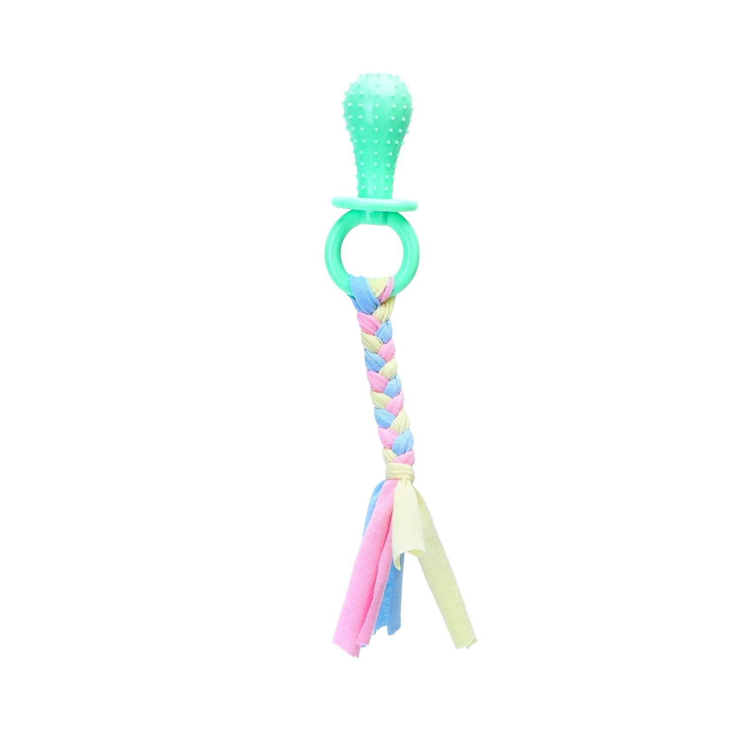 Cotton rope dog toys with TPR pacifier