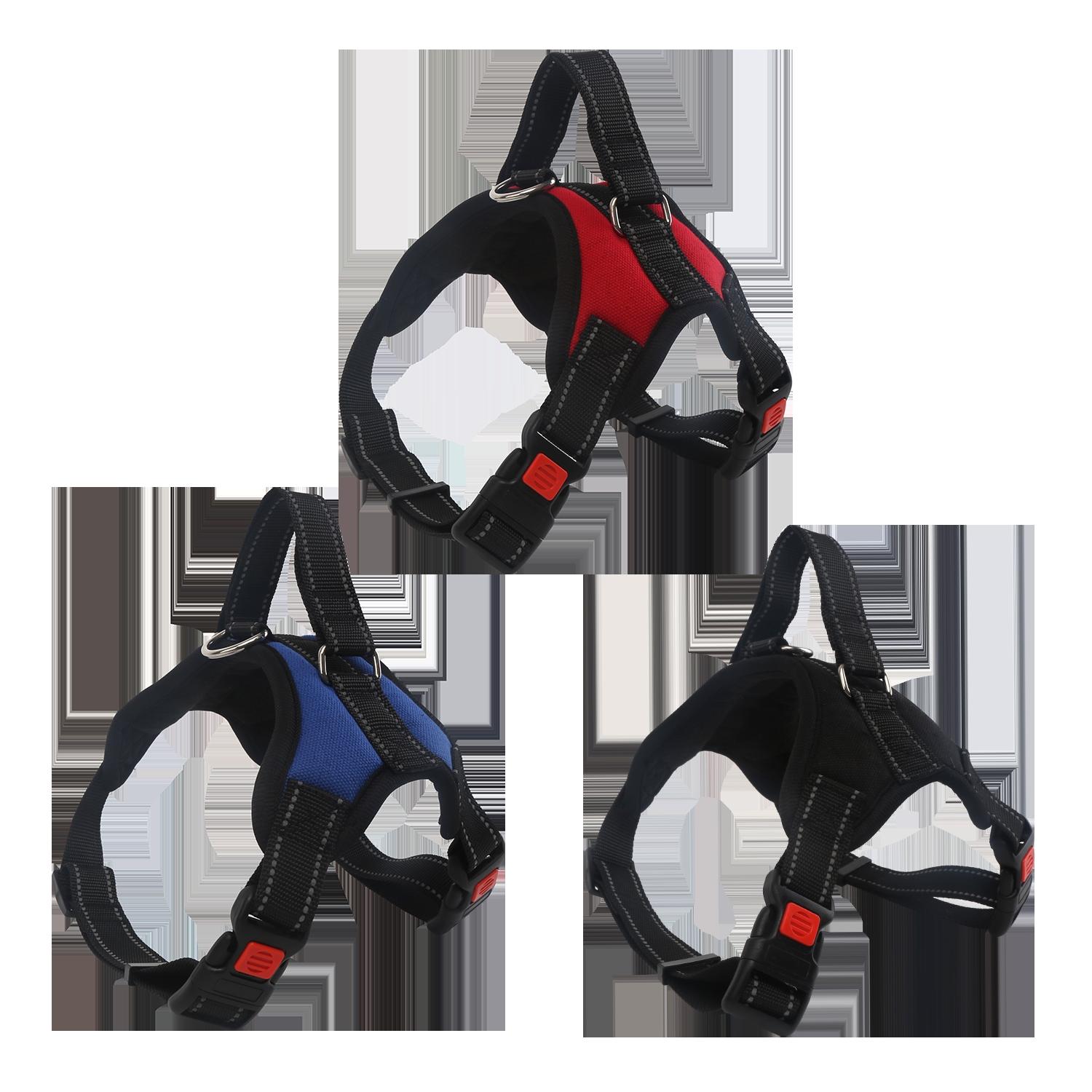 DOG HARNESS M（L53-66CM） RED/BLUE/BLACK