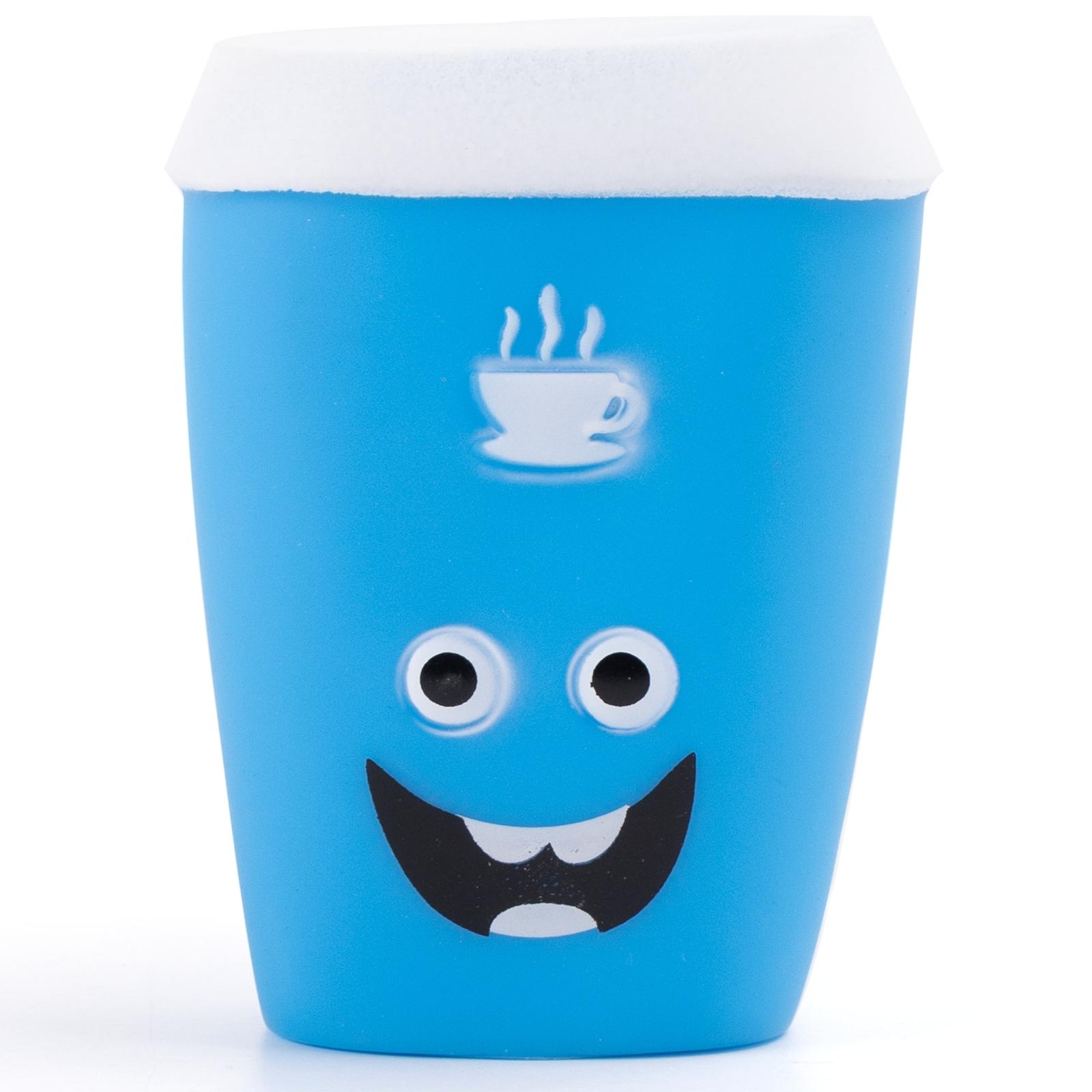 VINYL TOY COFFEE CUP L11.7*W9CM ORANGE/BLUE/RED