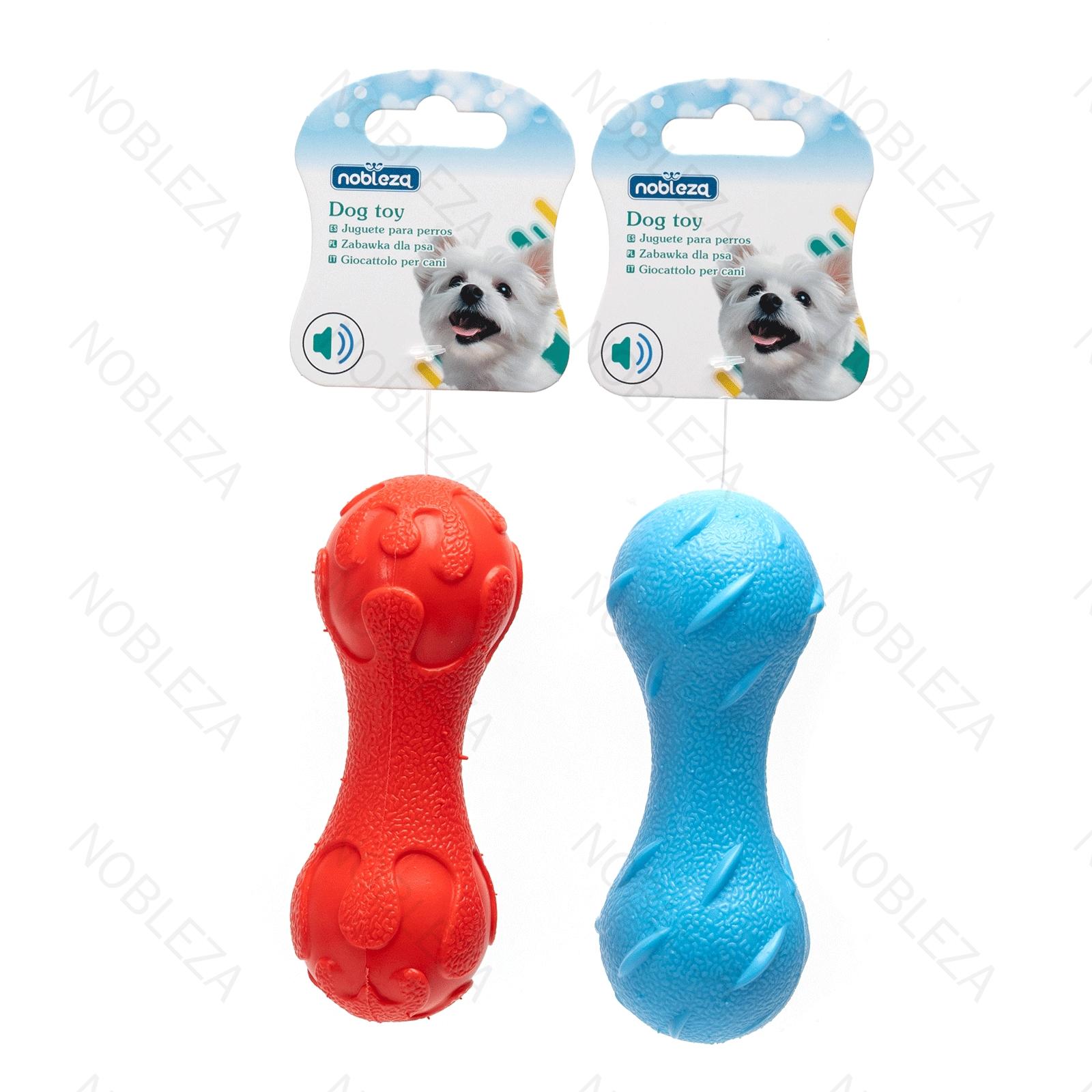 TPR PET TOY L13.5*W5*H5CM  BLUE/RED