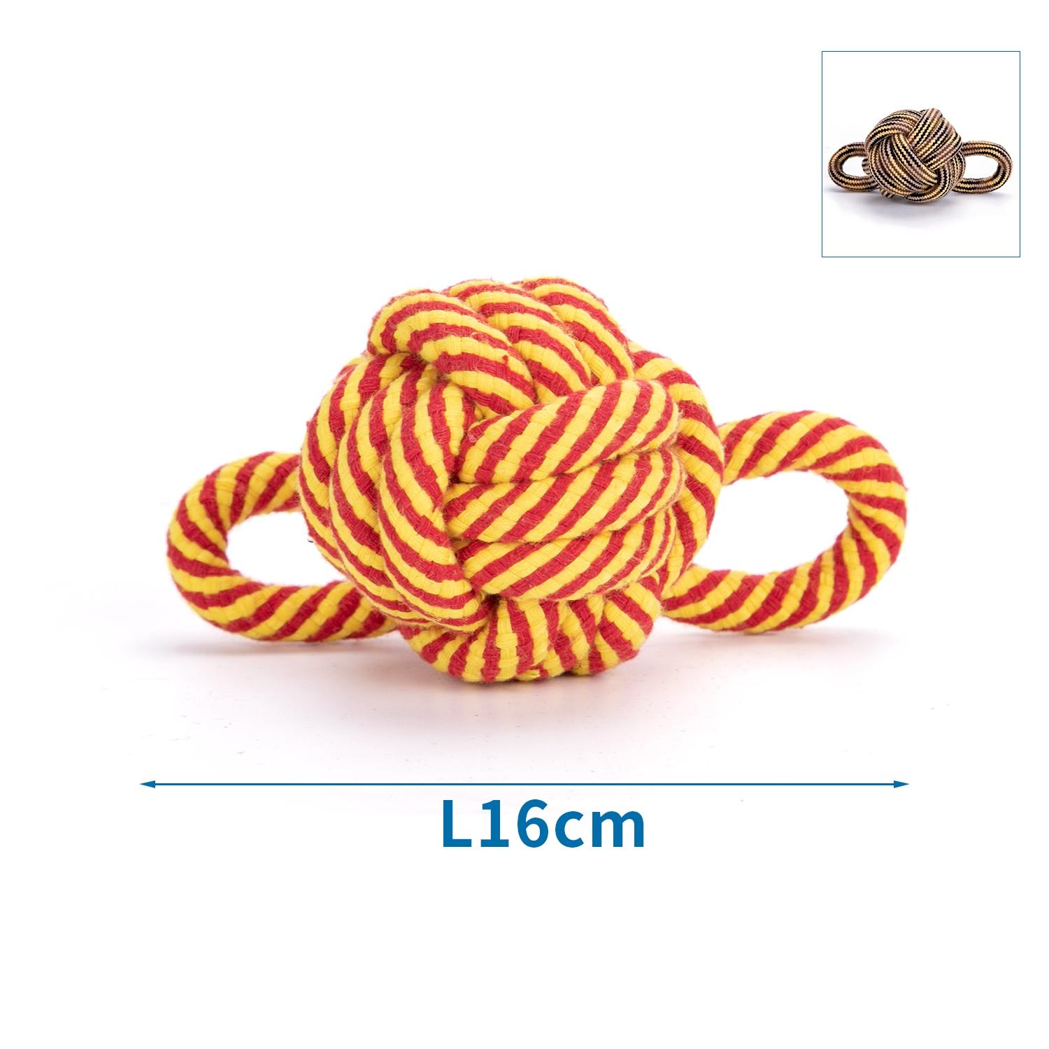 Cotton rope dog toy ball