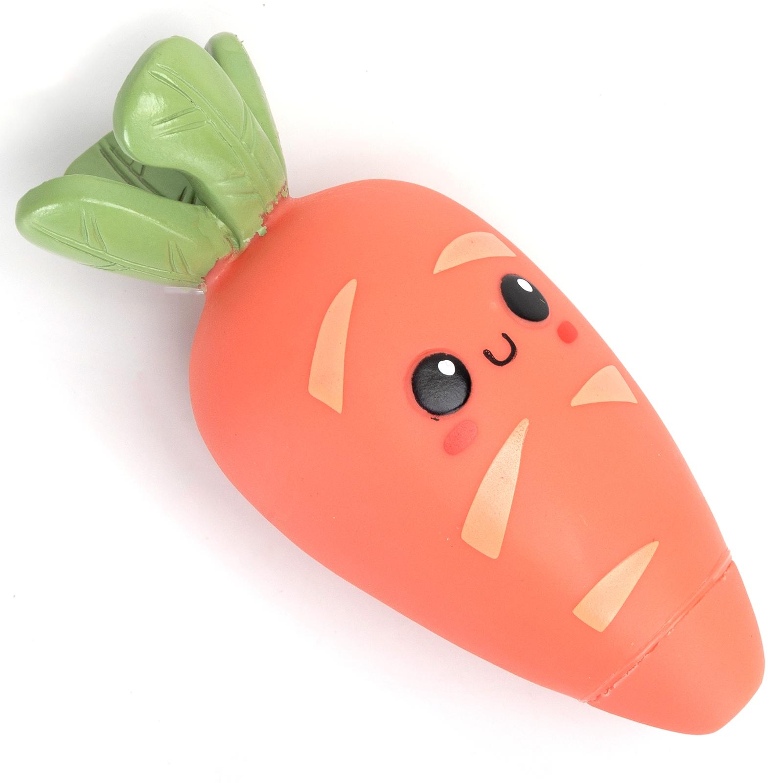 VINYL TOY CARTOON CARROT L14.2*W6CM DARK PINK