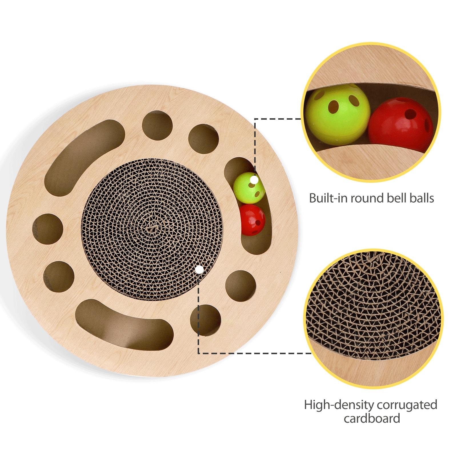 Okrągła zabawka do drapania dla kotów (2 w 1)
