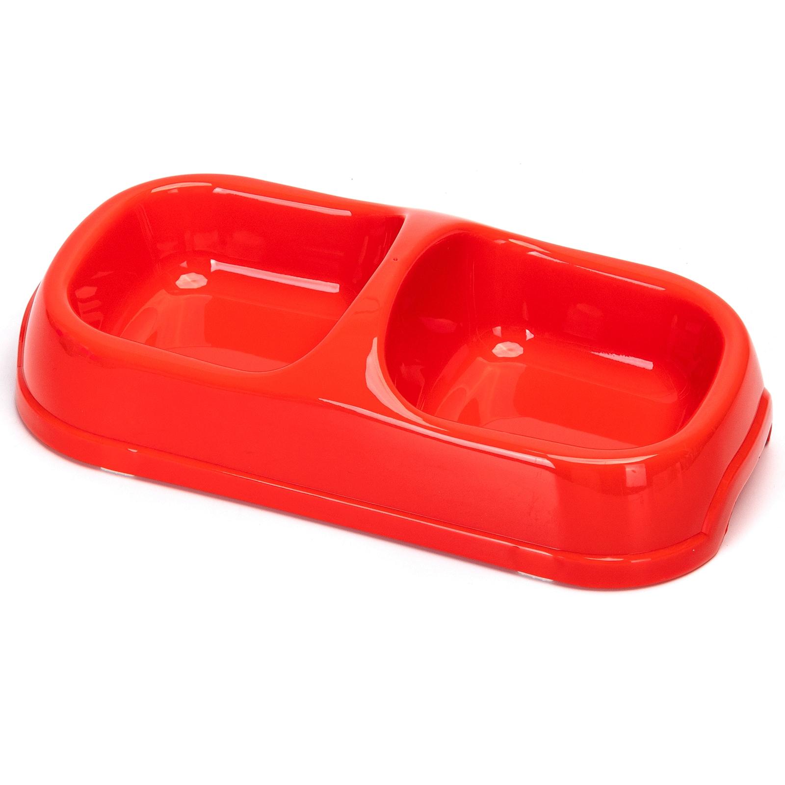 Pet feeding double bowl