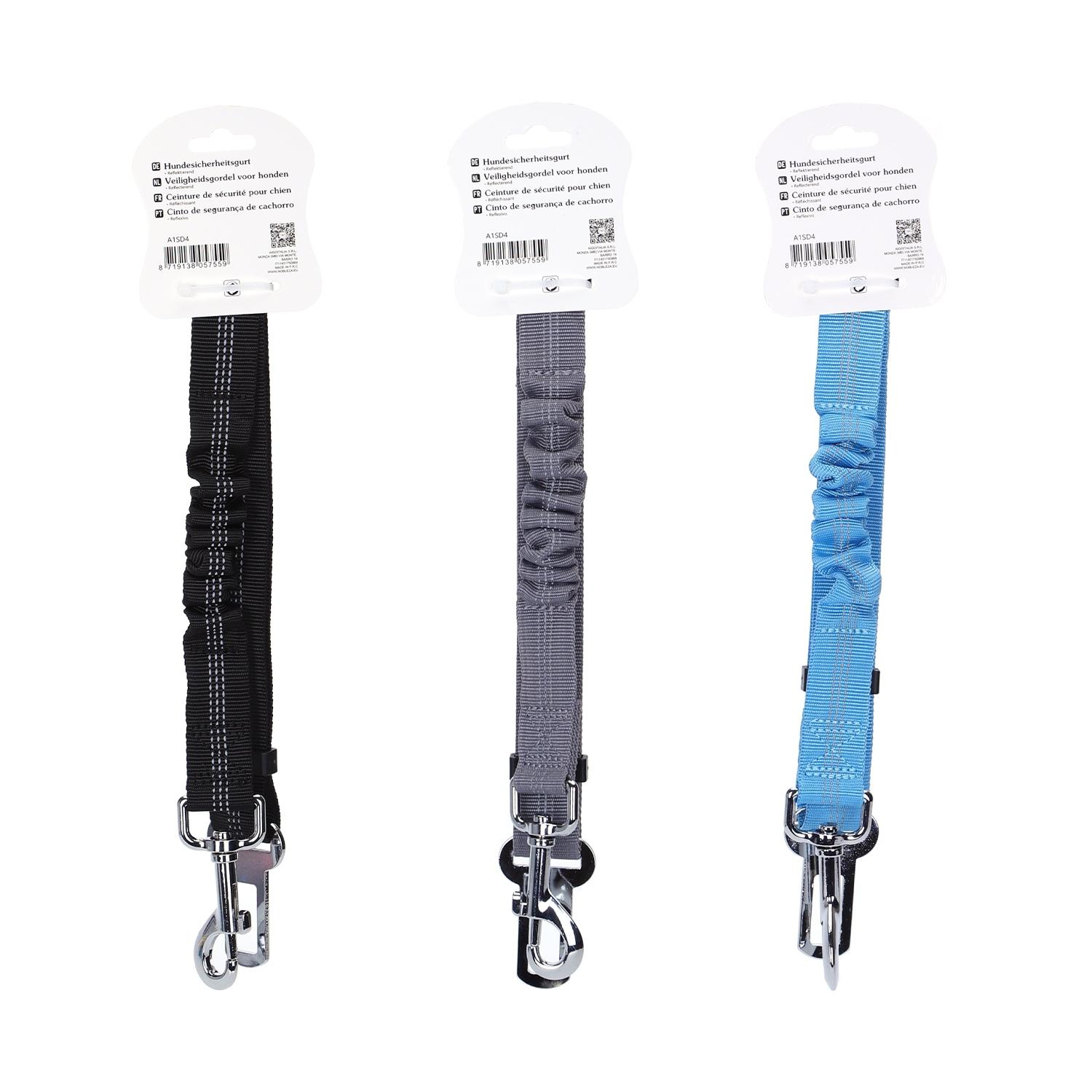 SEAT BELT W2.5*L50-70CM BLACK/GRAY/BLUE