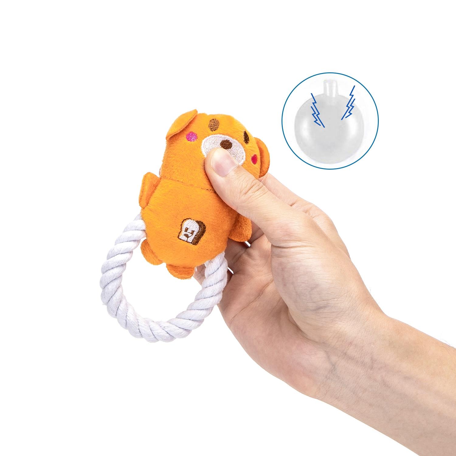 Dog squeaky rope toy animals