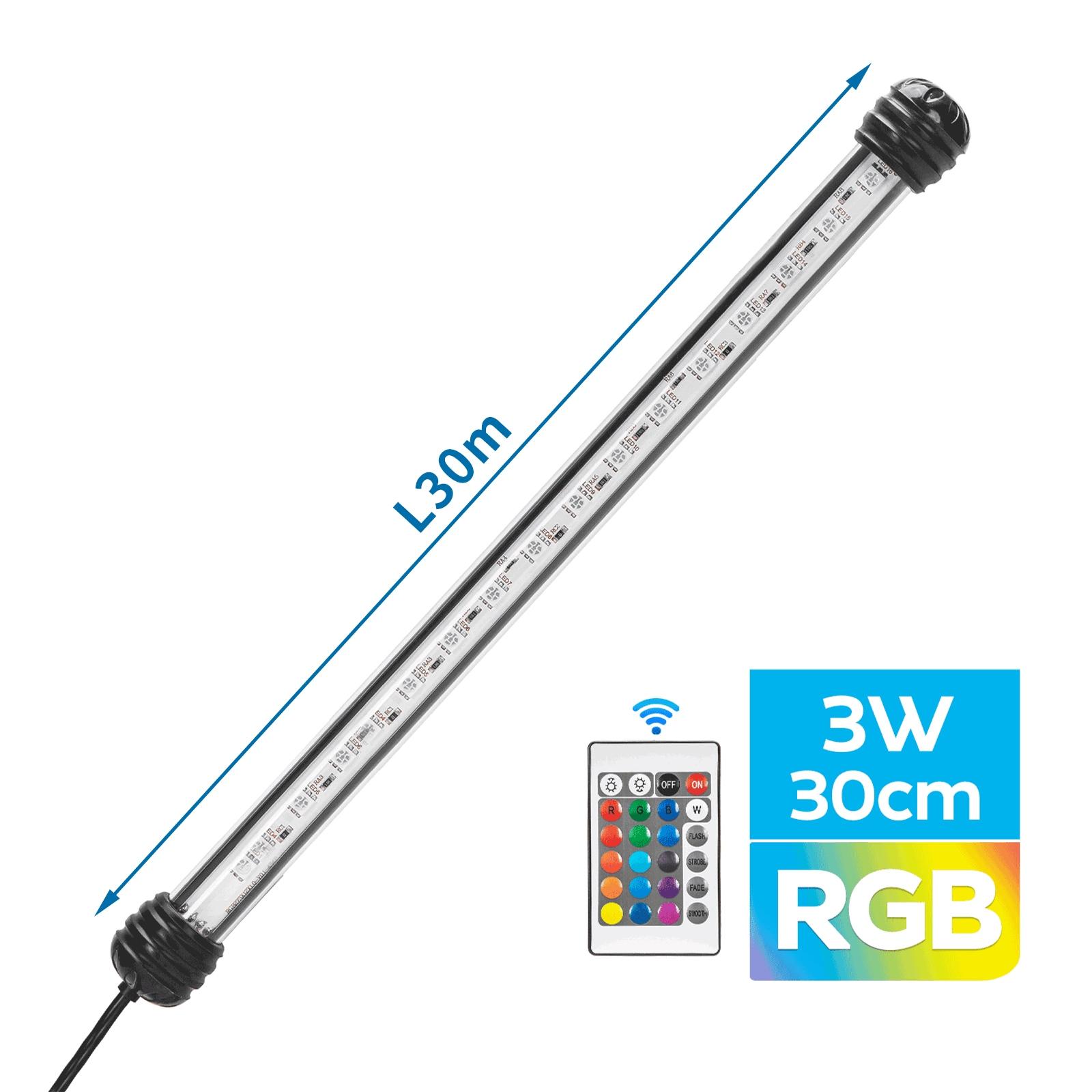 Regulowana lampa RGB do akwarium 3W