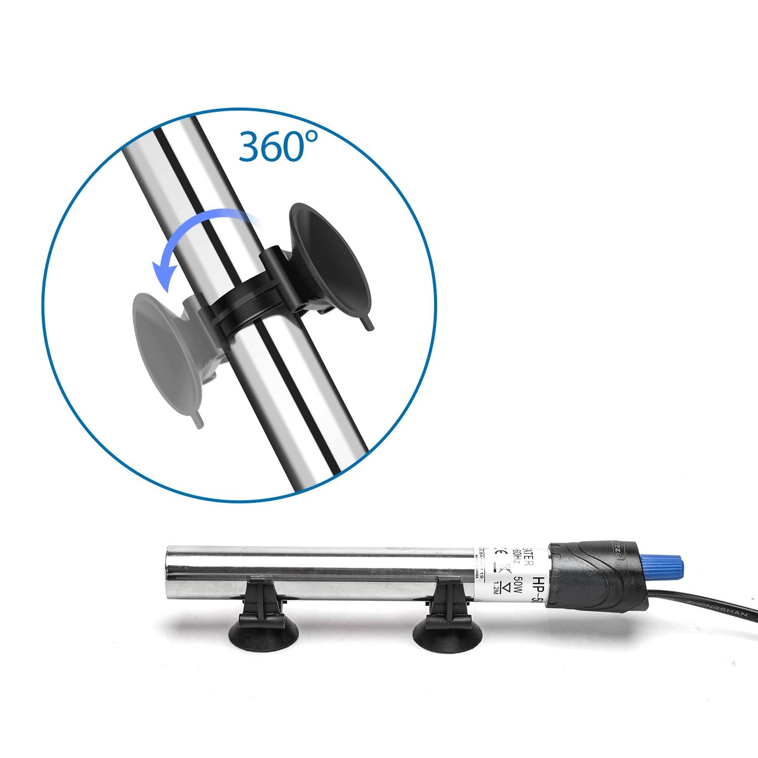 Regulowana grzałka do akwarium ze stali nierdzewnej 304 50W