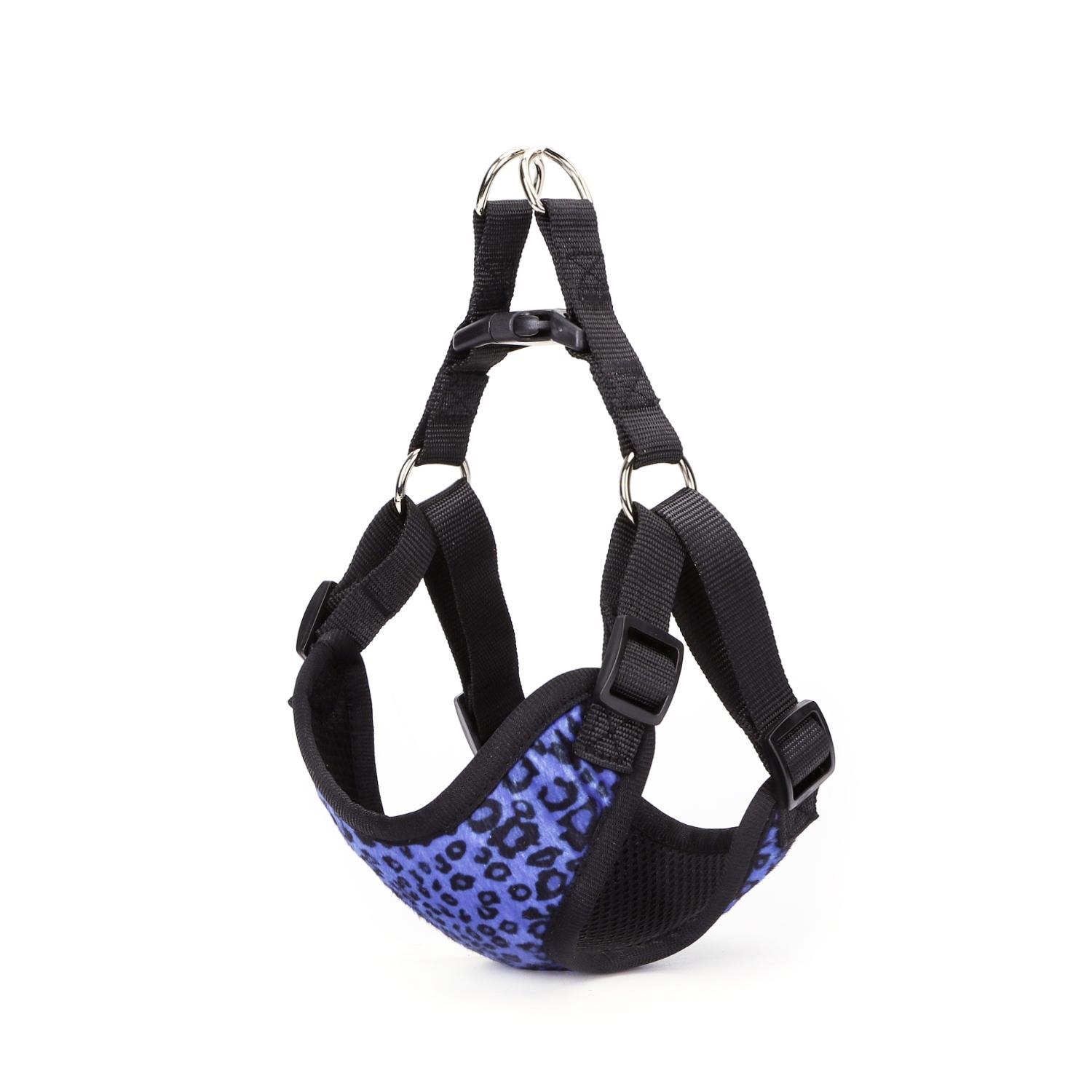 PU AIRMESH STEP IN HARNESS L（NECK: 60-74CM CHEST:63-85CM） BLUE/PURPLE/BROWN/PINK