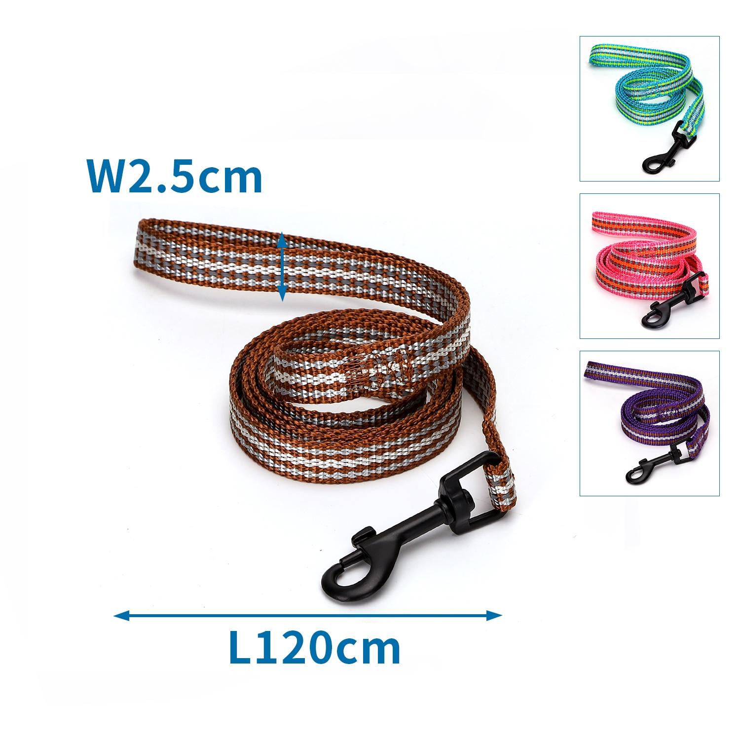 Imitation nylon reflective dog leash