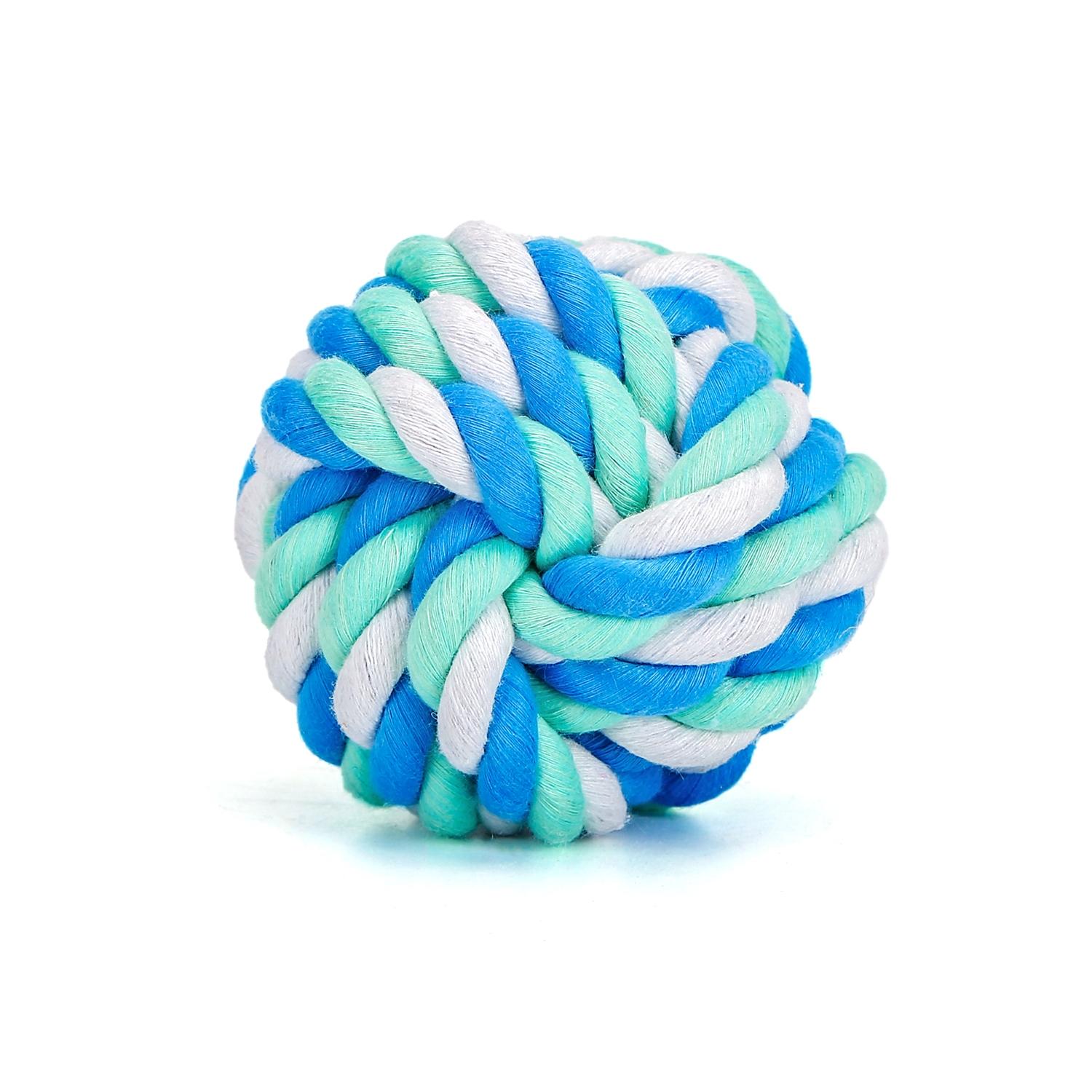 Cotton rope dog toy ball