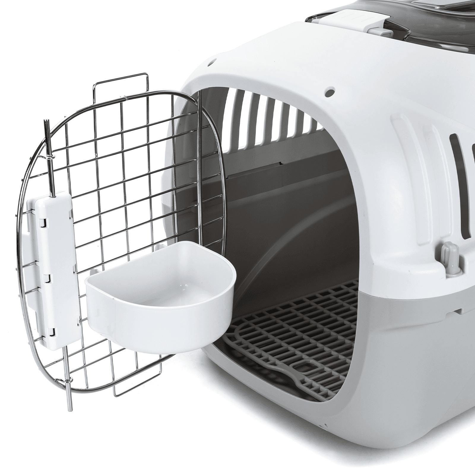 Airline pet carrier with a removable urine-proof partition