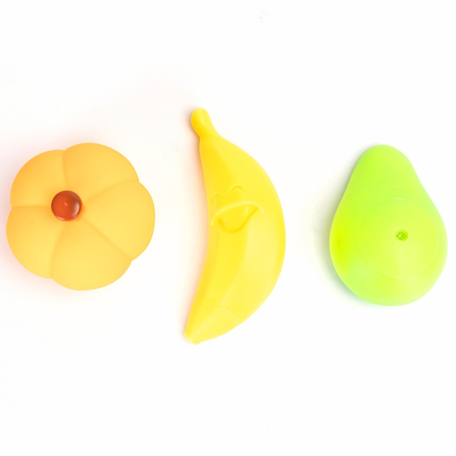 VINYL TOY BANANAS, AVOCADOS, PUMPKINS L14.8*W5.0CM/L9.9*W7.4CM/L8.6*W7.6CM