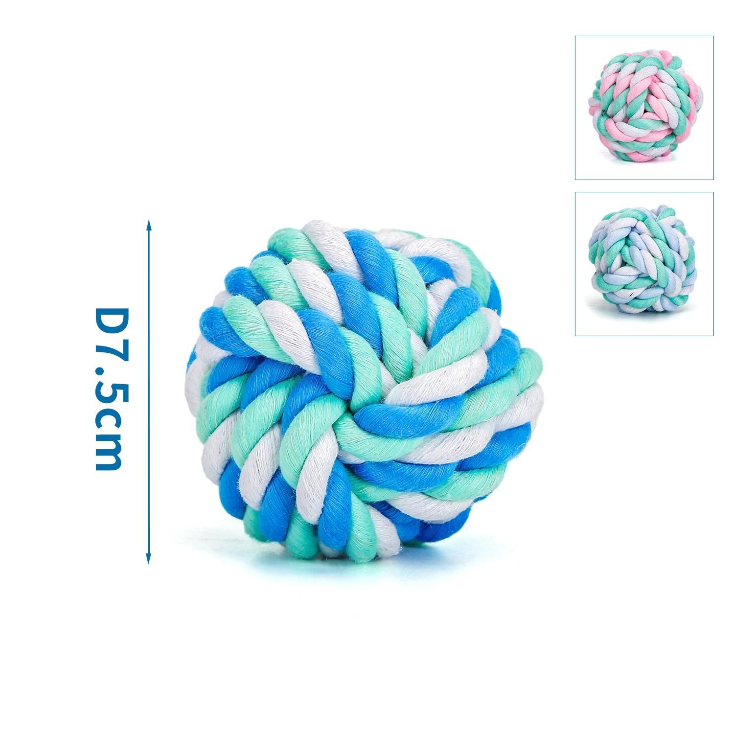 Cotton rope dog toy ball