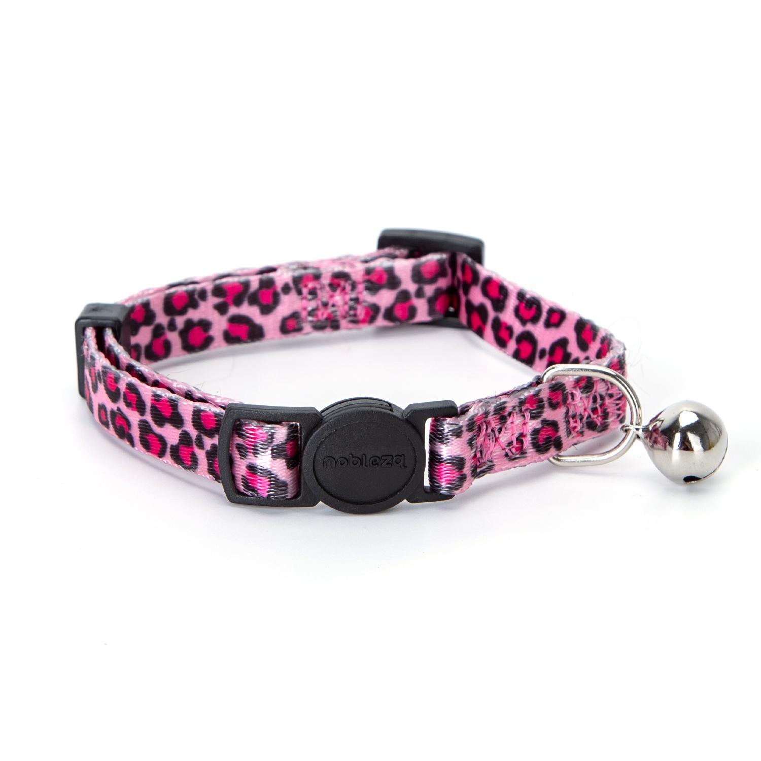 CAT COLLAR W1.0*L20-30CM PINK/BLUE/BROWN/GREY