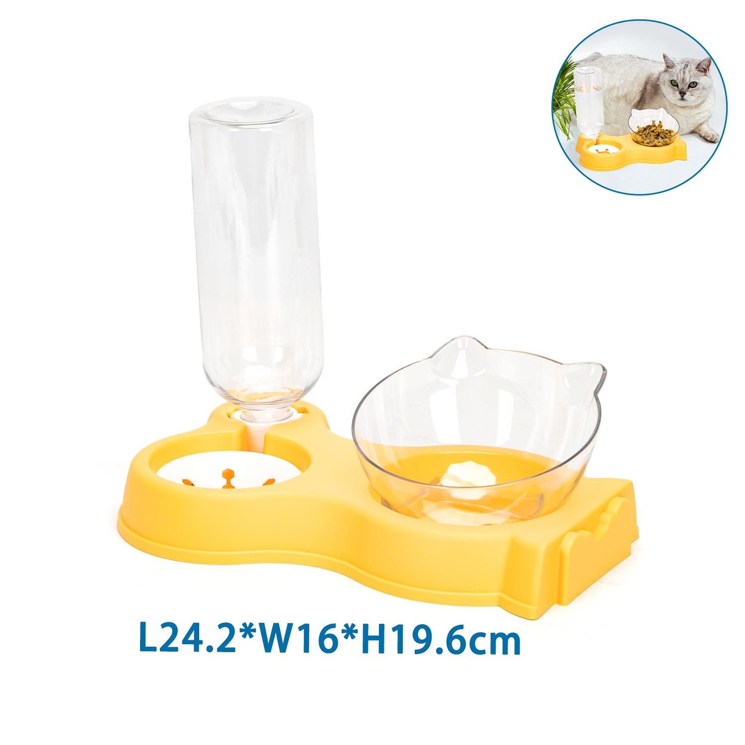 2-in-1 cat food and water bowl set