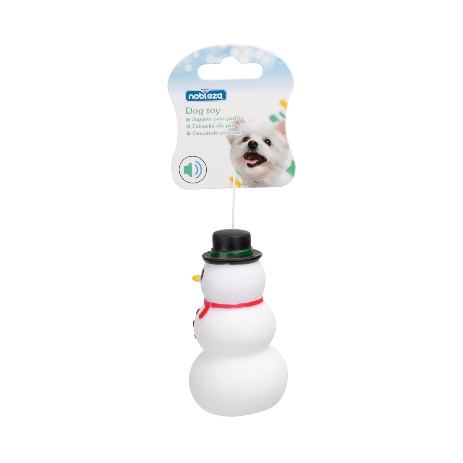 VINYL TOY CHRISTMAS SNOWMAN L10.2*W5.5CM WHITE