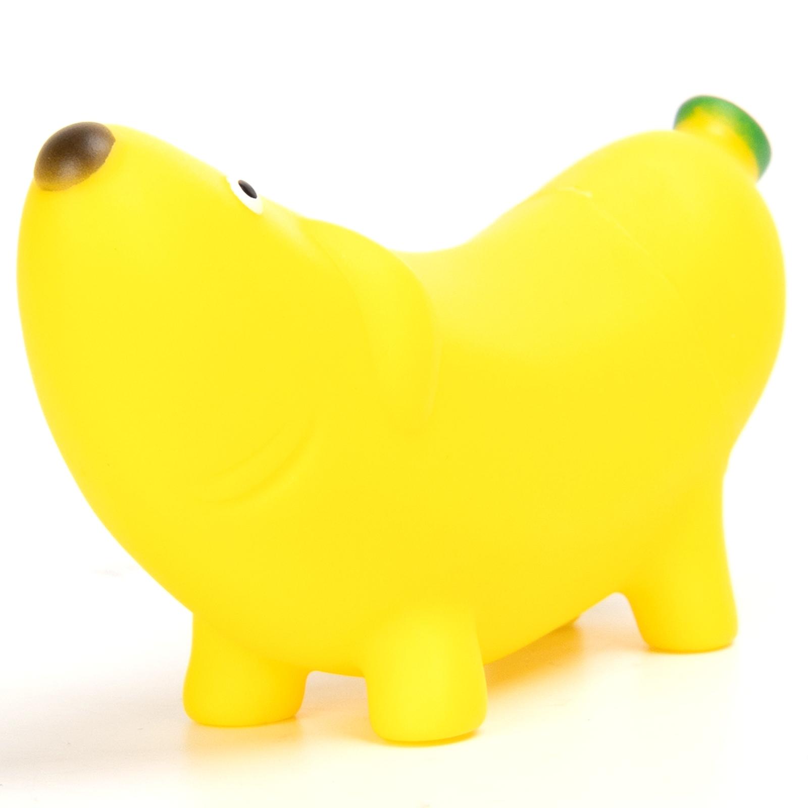 VINYL TOY GREEN PUMPKIN, YELLOW PUMPKIN, PUPPY BANANA L8.5*W7CM/L10.2*W6.3CM/L14*W5CM