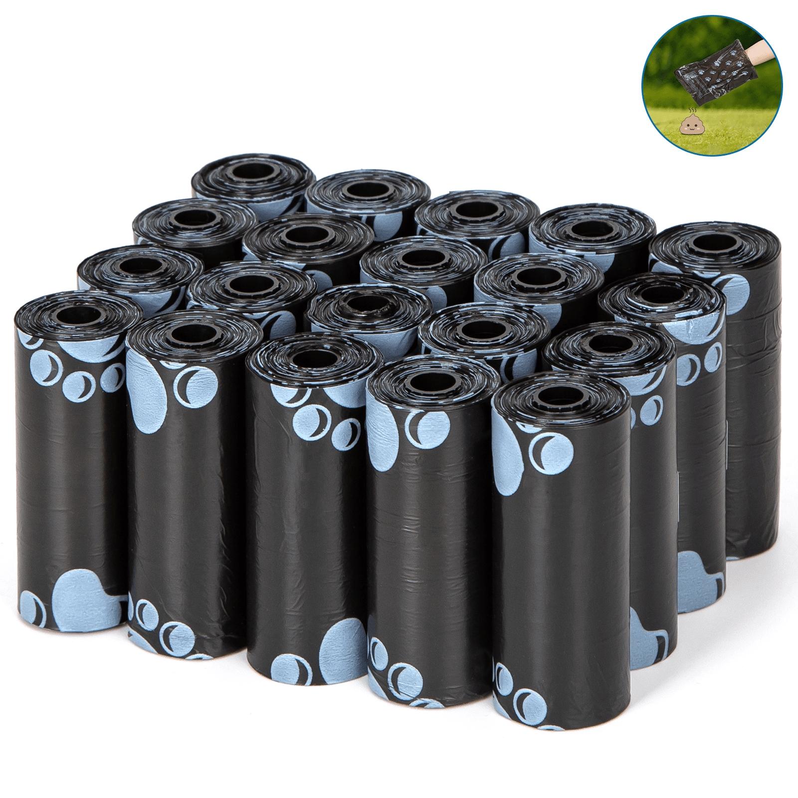 Printed paw print trash bags 20 rolls